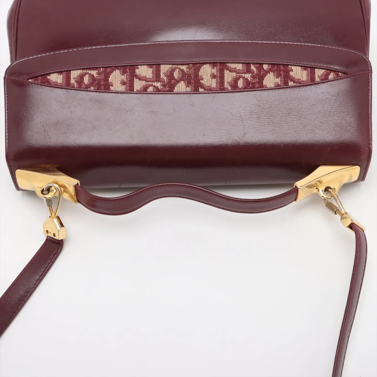 Trotter Leather Shoulder Bag Red — view 5