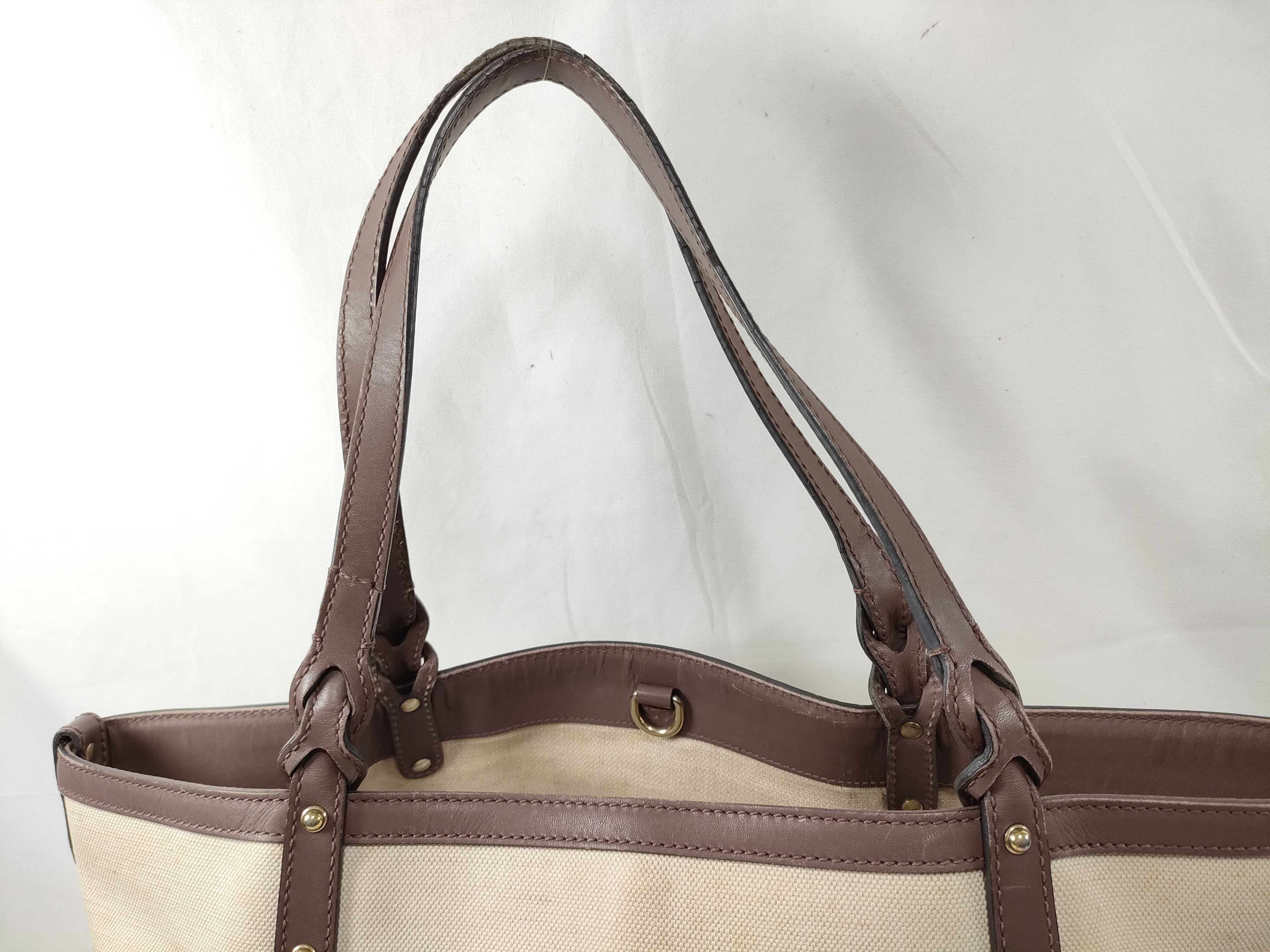 Logo Jacquard Canvas Tote Bag Handbag — view 3