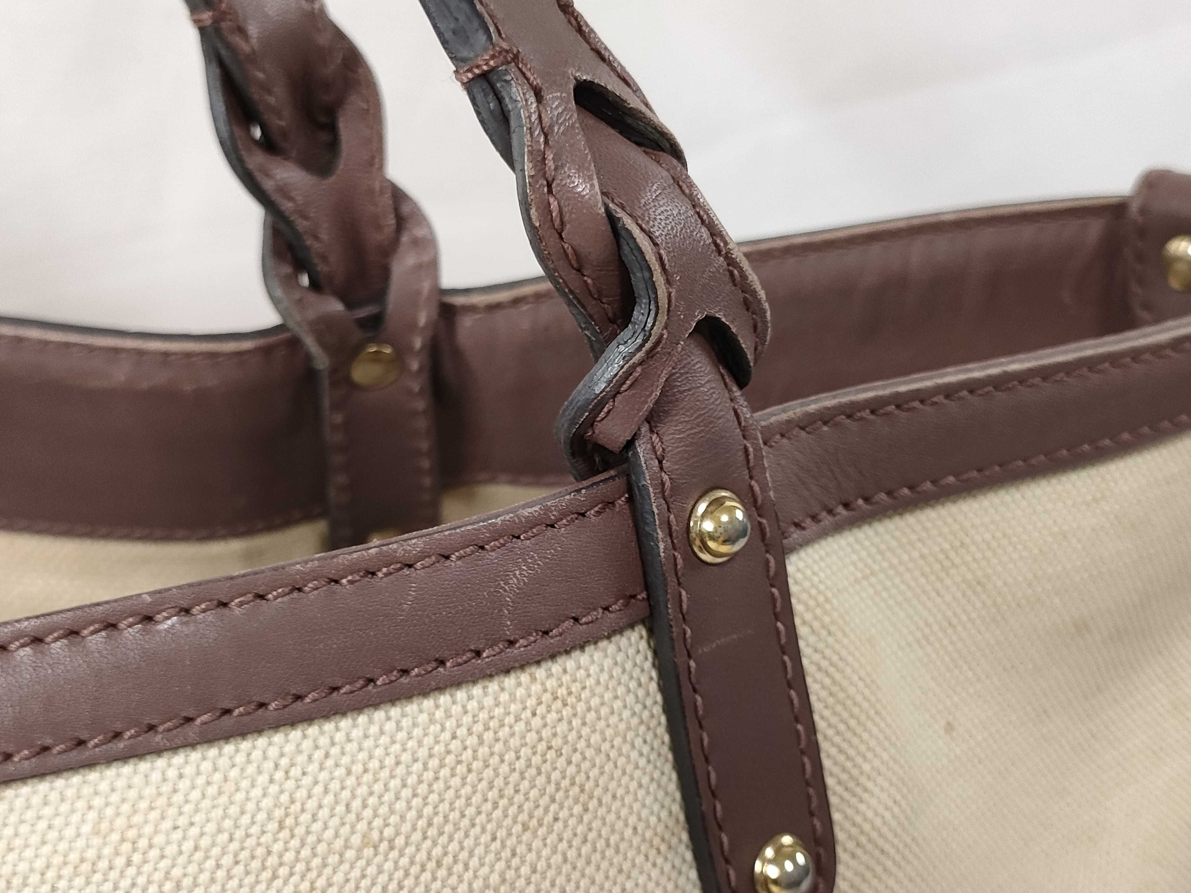 Logo Jacquard Canvas Tote Bag Handbag — view 4