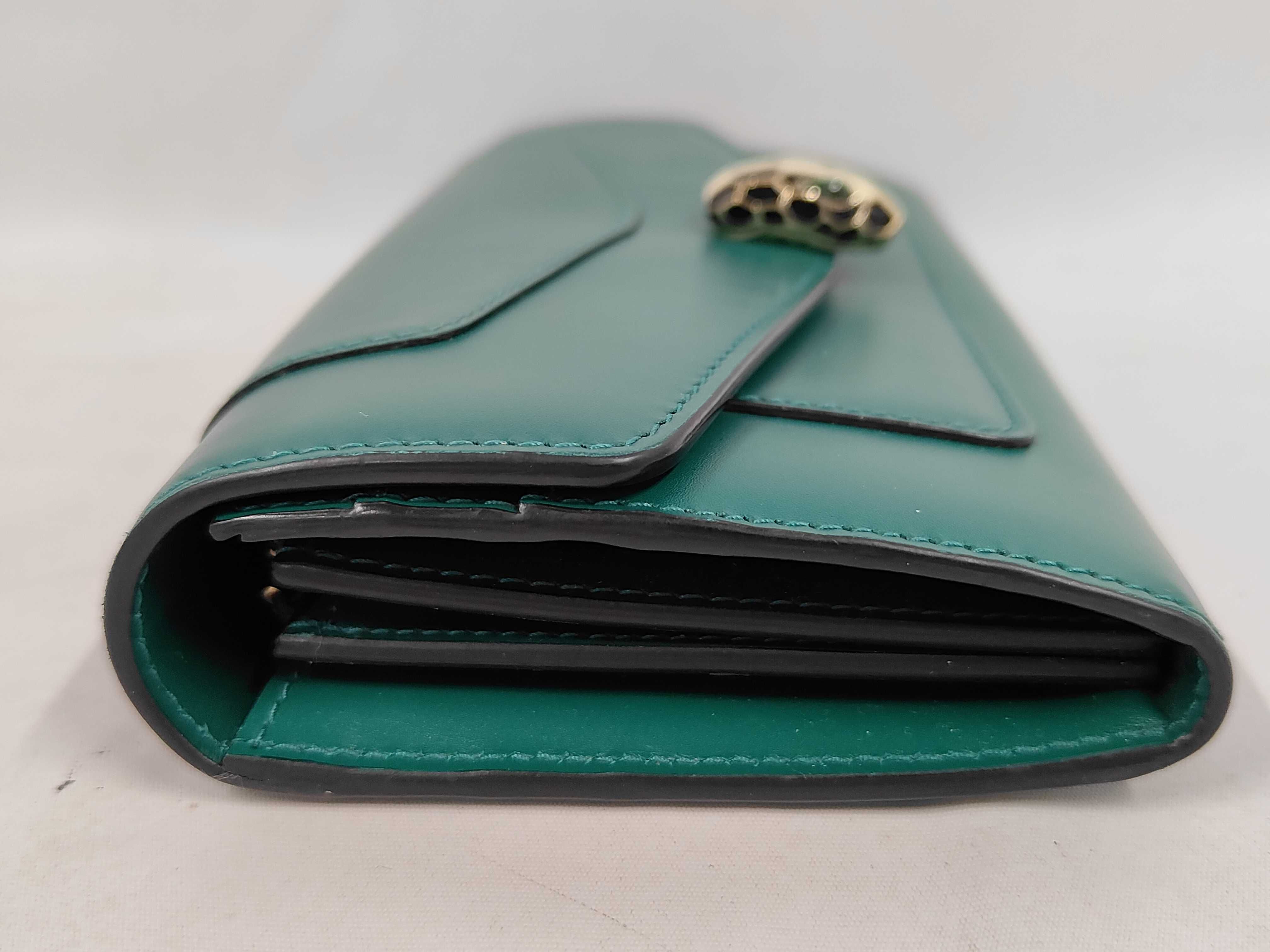 BULGARI Long Wallet Serpenti Forever Green Wallet — view 6