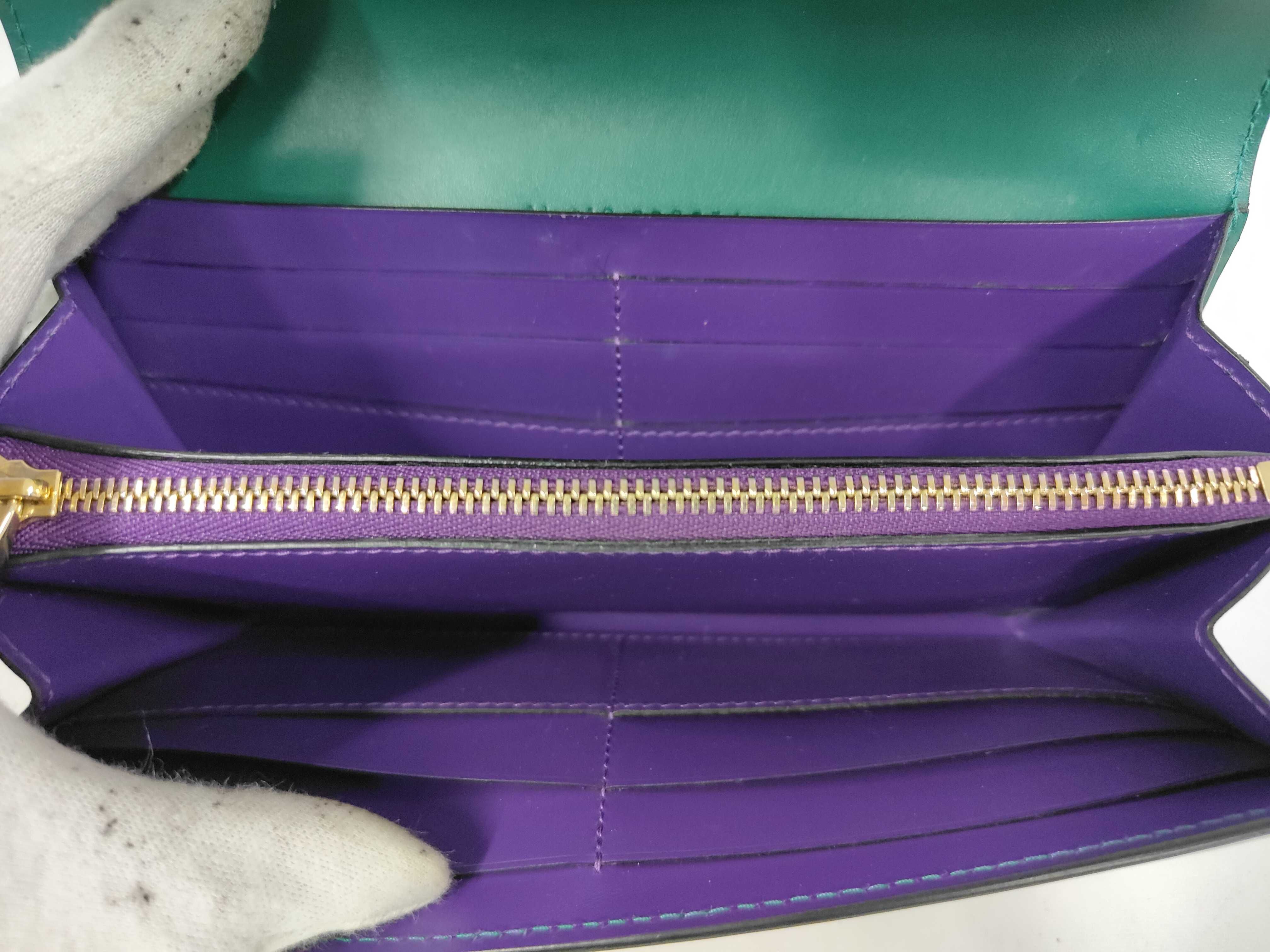BULGARI Long Wallet Serpenti Forever Green Wallet — view 9