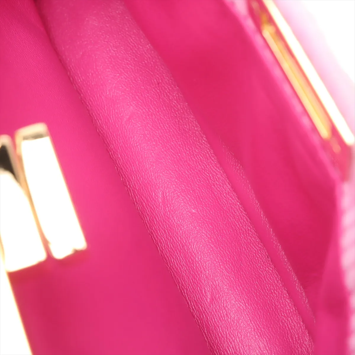 Peekaboo Suede Chain Shoulder Bag Pink 8BP118 — view 10