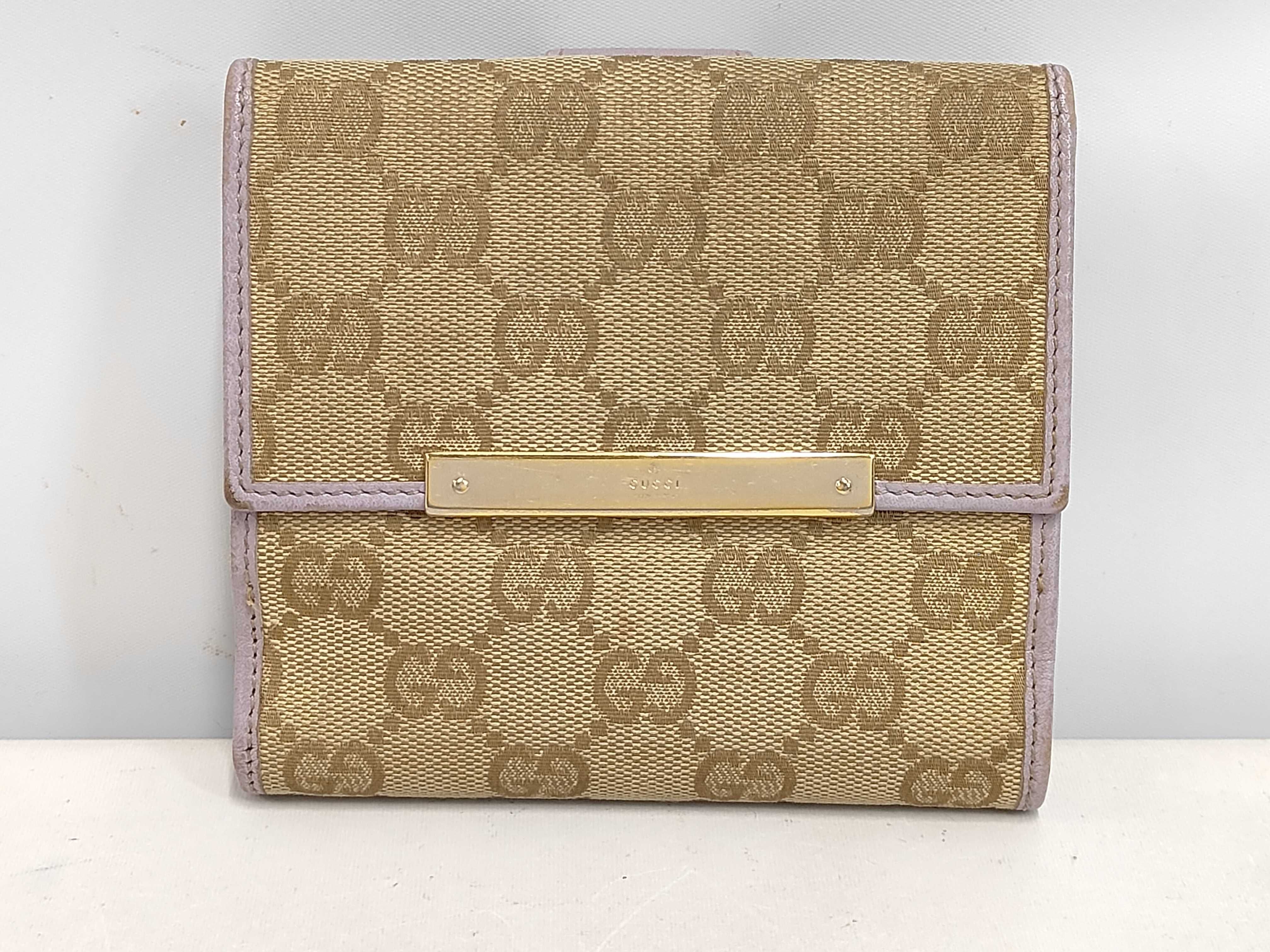 GG Canvas Folding Wallet