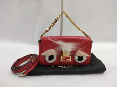 Monster Micro Bucket Leather 2-Way Handbag 8M0354