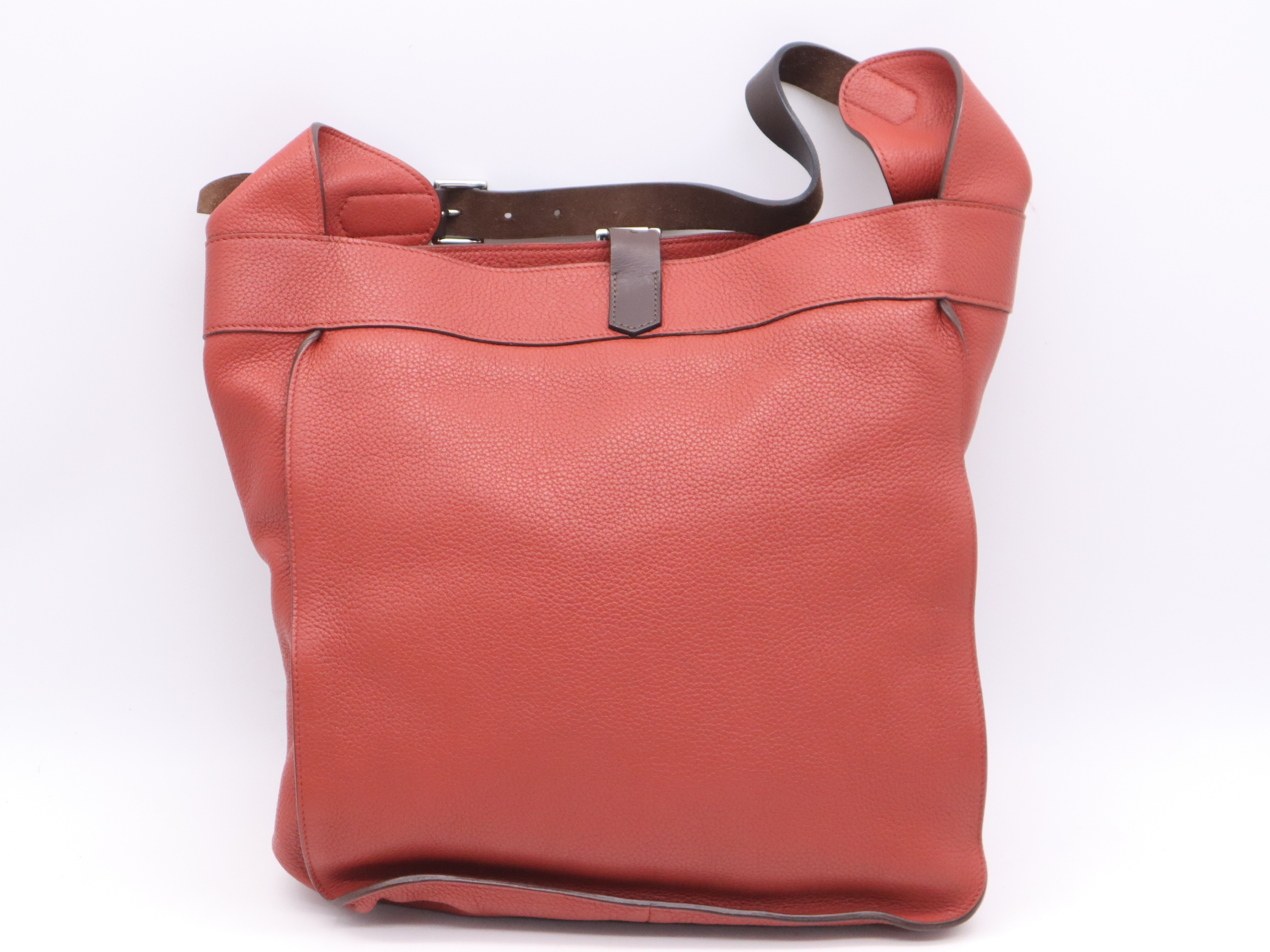 Marwari GM Tote Bag, Red/Dark Brown, M stamp, 2009, with dust bag. — view 2