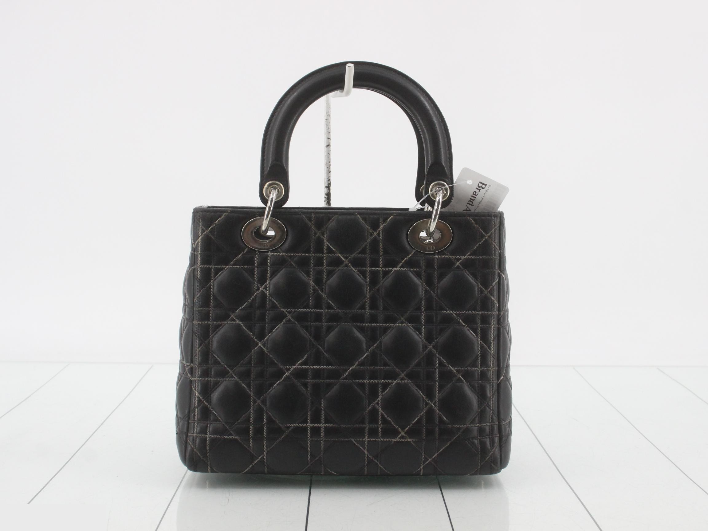 Lady Dior Cannage Lambskin 2-Way Handbag — view 2