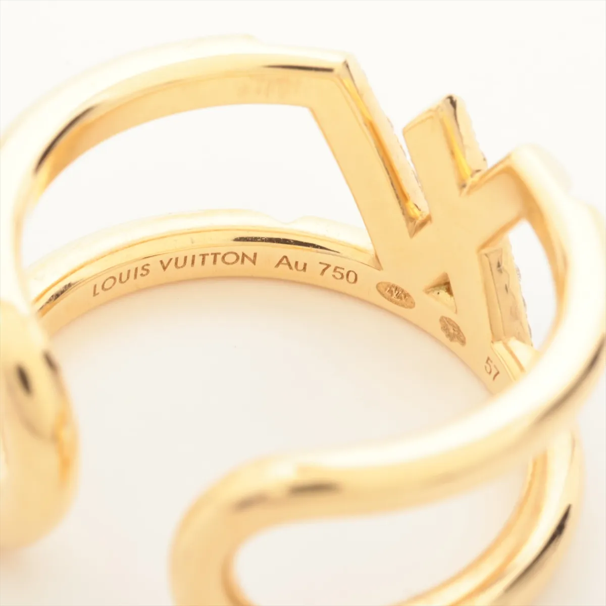 Diamond Ring 750(YG) 8.8g 57 G95577 — view 3