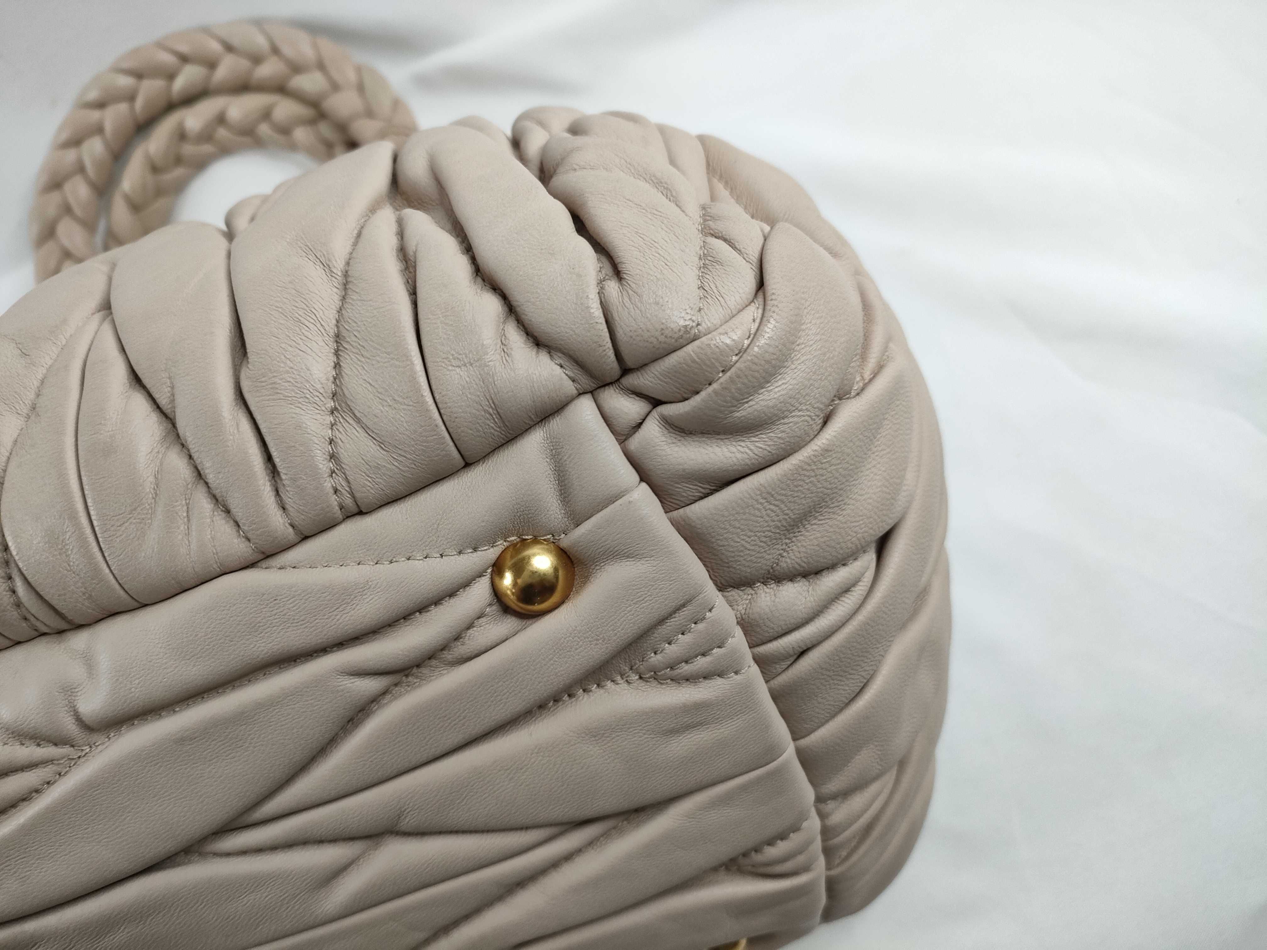 SG- Matelassé Leather 2-Way Handbag Pink — view 5