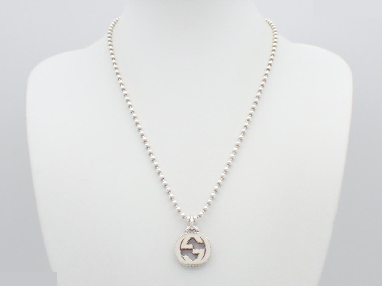 Interlocking G Silver Necklace, Ag925/16cm — view 3