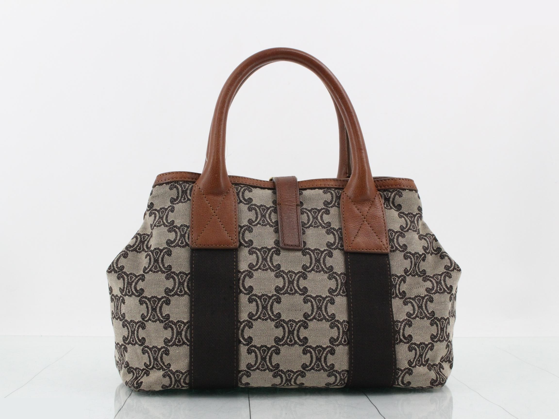 handbags for men and women, Macadam pattern, gray and brown, with logo. — view 2