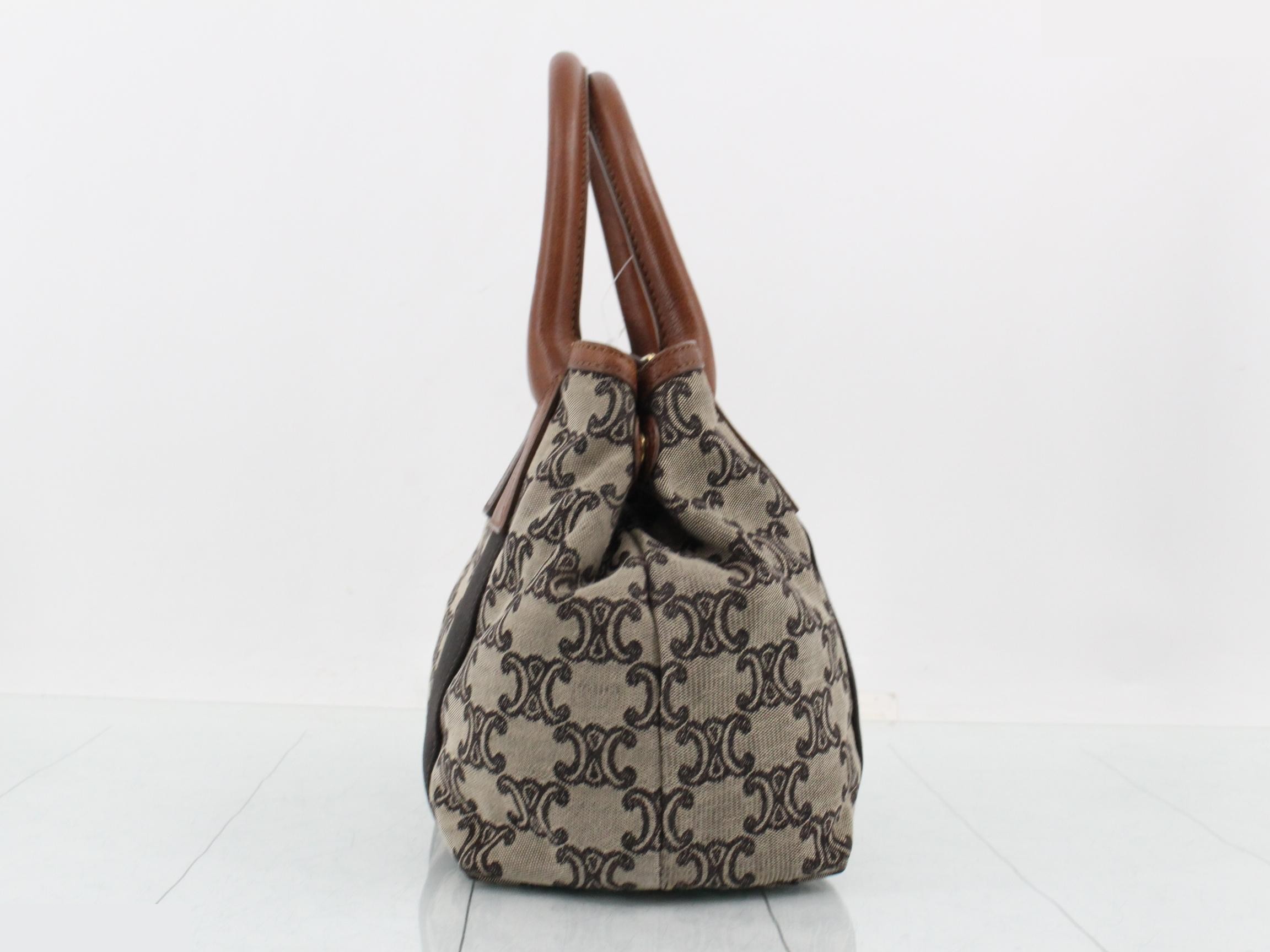 handbags for men and women, Macadam pattern, gray and brown, with logo. — view 4