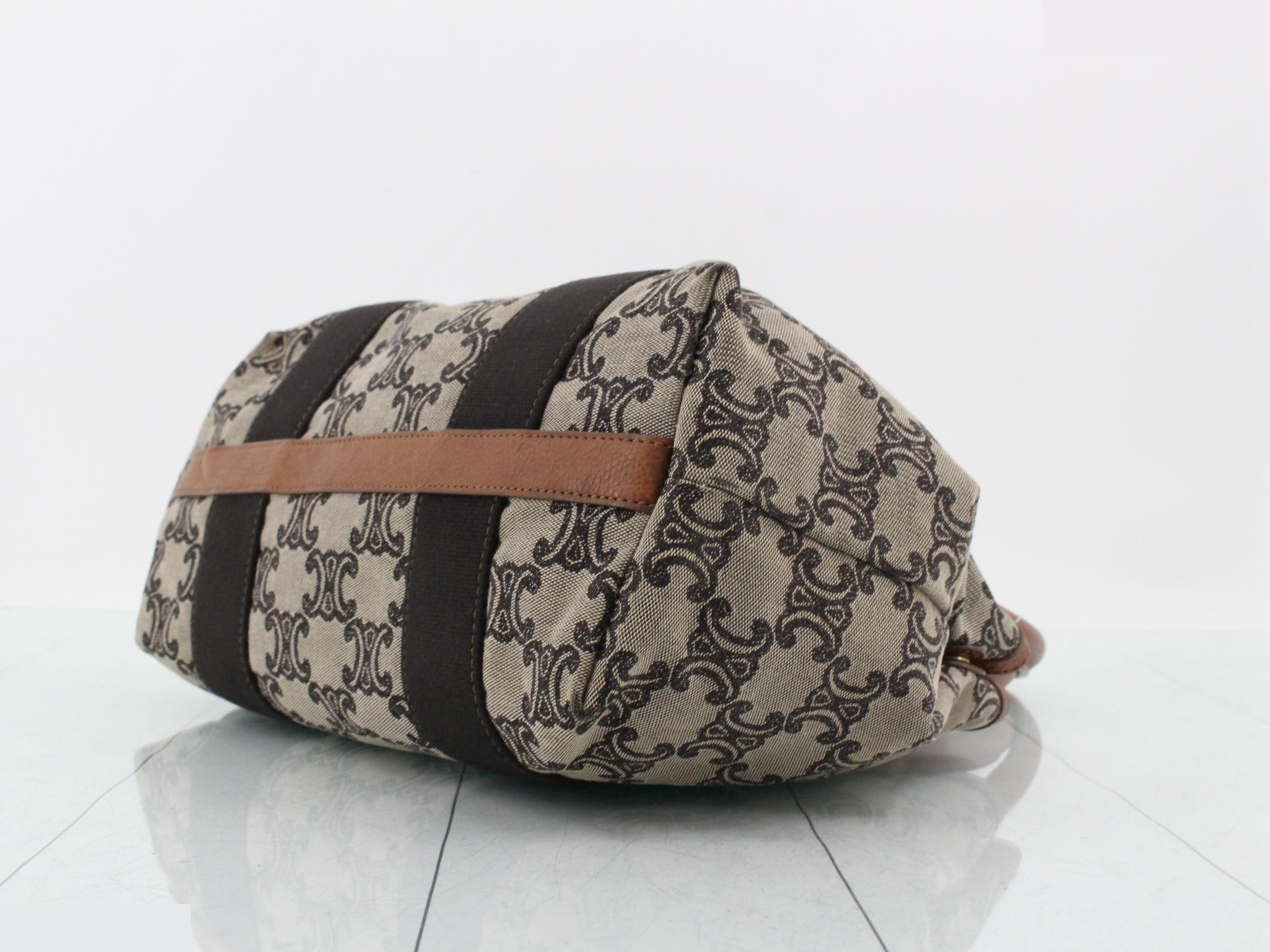 handbags for men and women, Macadam pattern, gray and brown, with logo. — view 6
