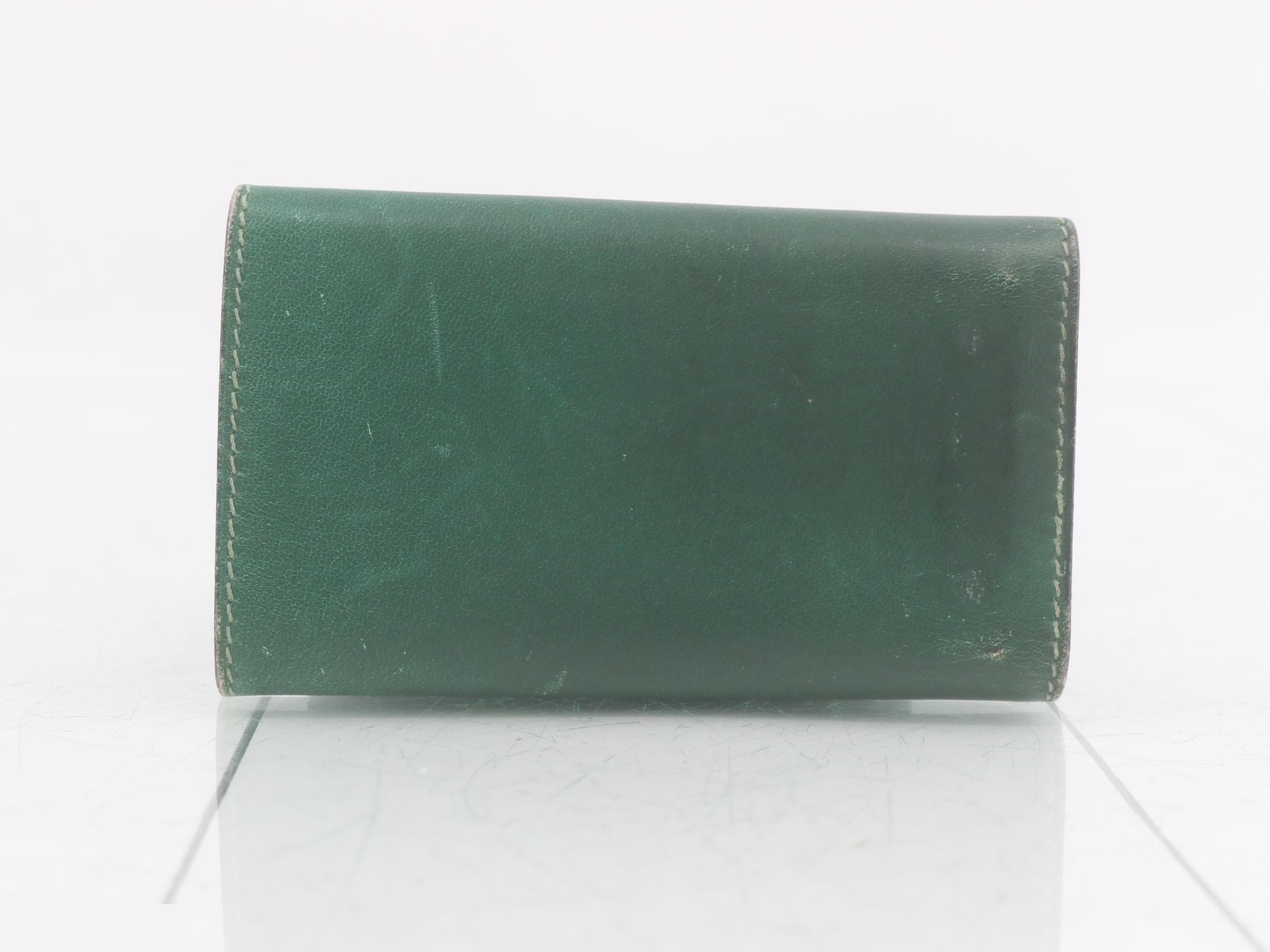 Serie Etuicle 6 Leather Key Case, Green — view 2