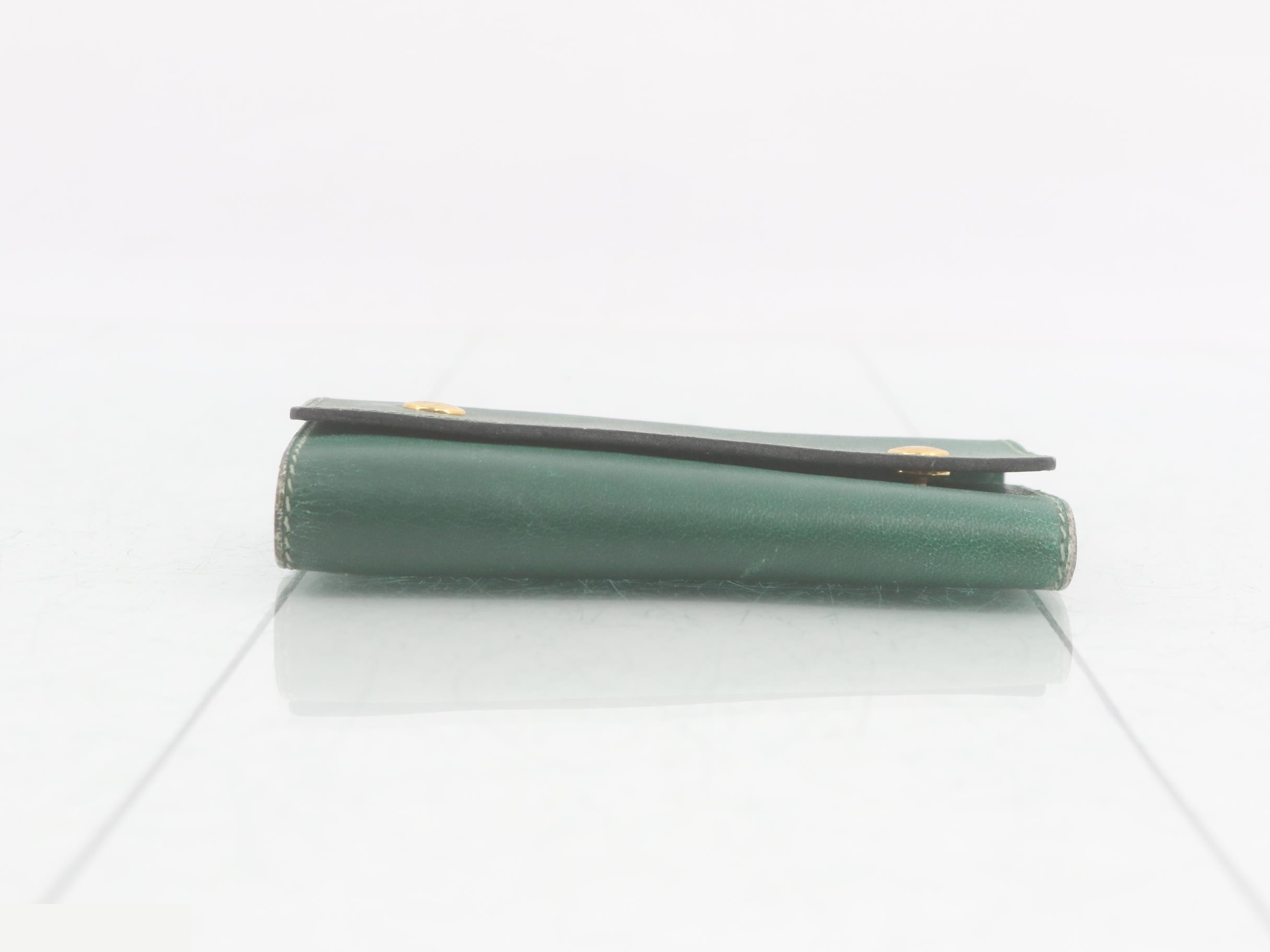 Serie Etuicle 6 Leather Key Case, Green — view 3