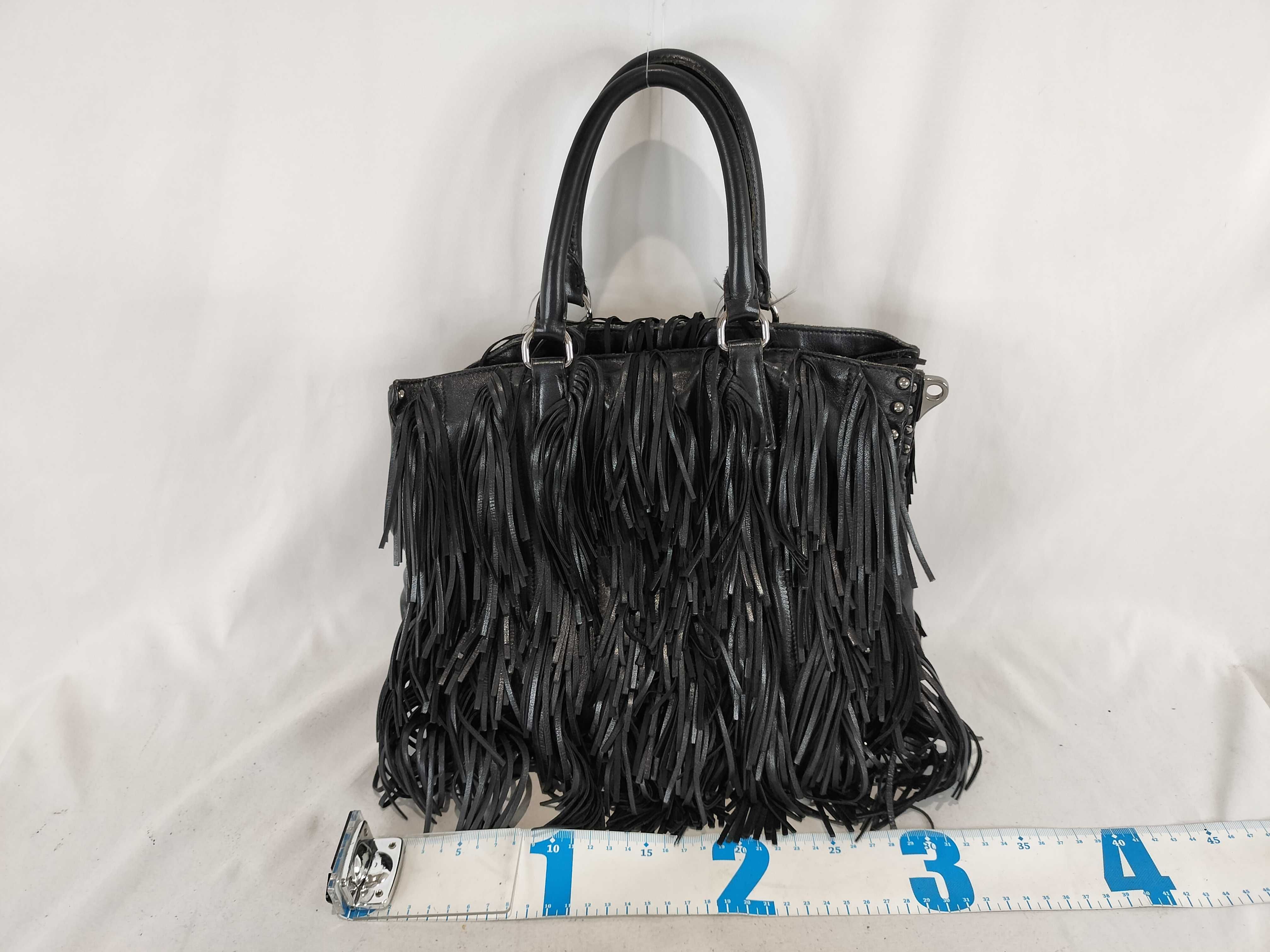 Fringe 2-Way Bag Black Handbag — view 3