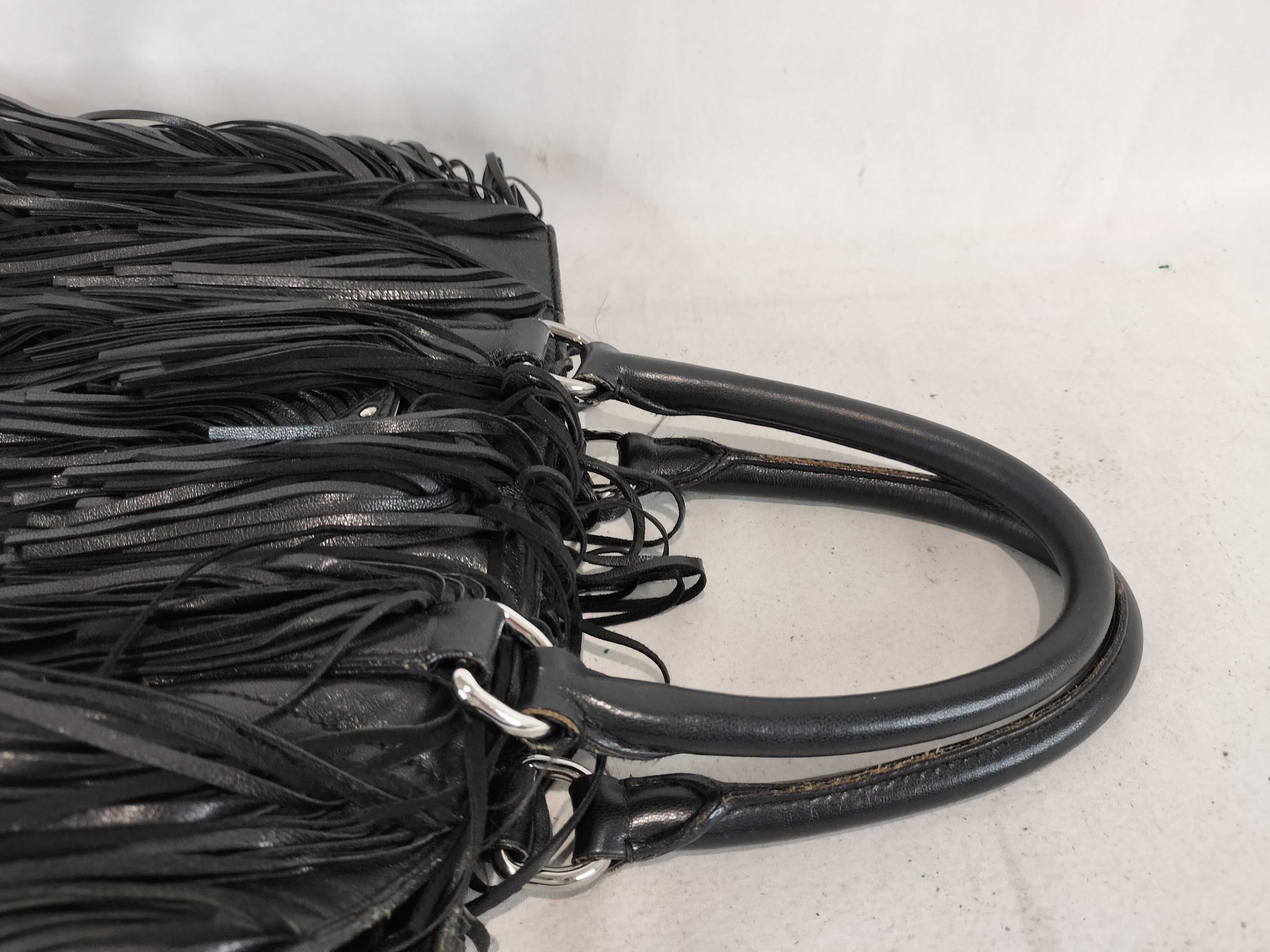 Fringe 2-Way Bag Black Handbag — view 4