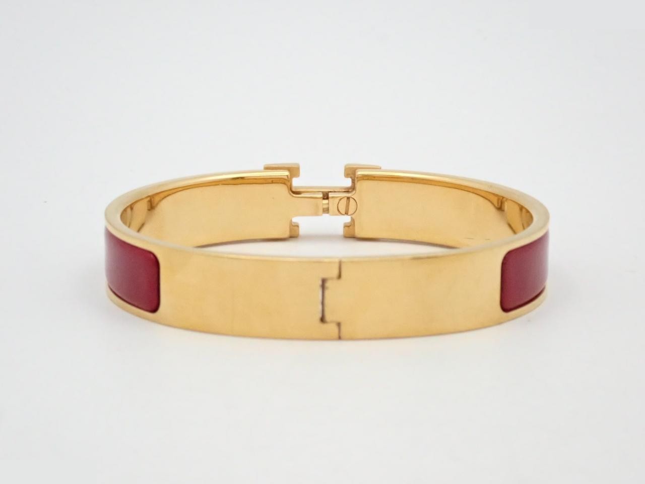 Bangle Bracelet, Click H, Red Gold, Wrist Circumference Approx. 17cm — view 2