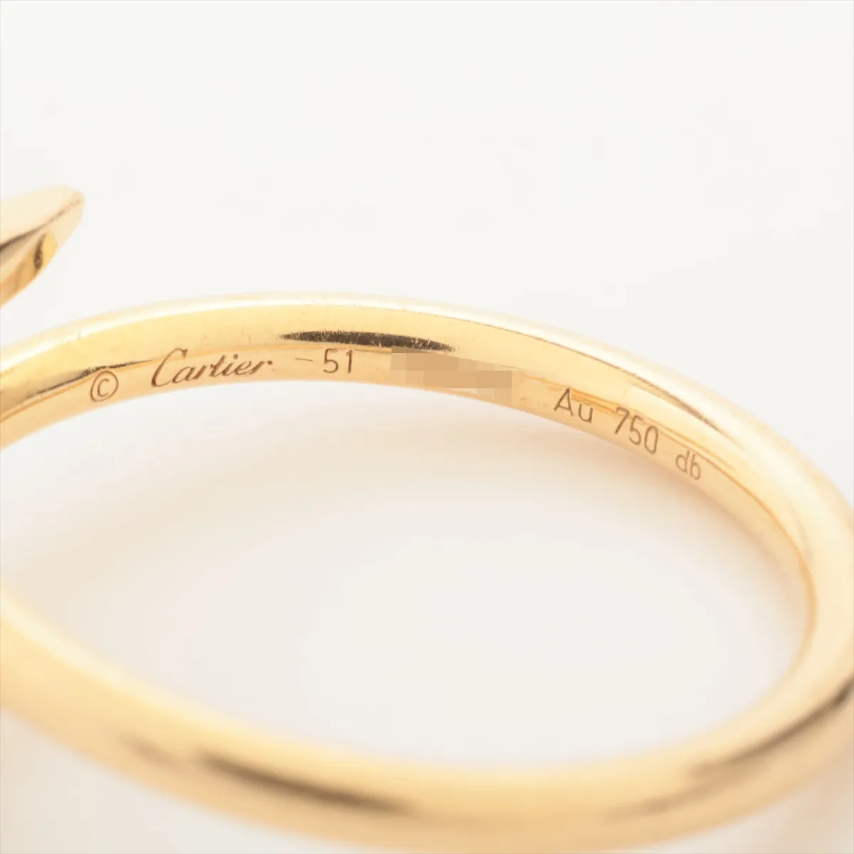Juste un Clou SM Ring, 750 (Yellow Gold), 3.5g, Size 51, NRI602, Dents, B4225951 — view 3