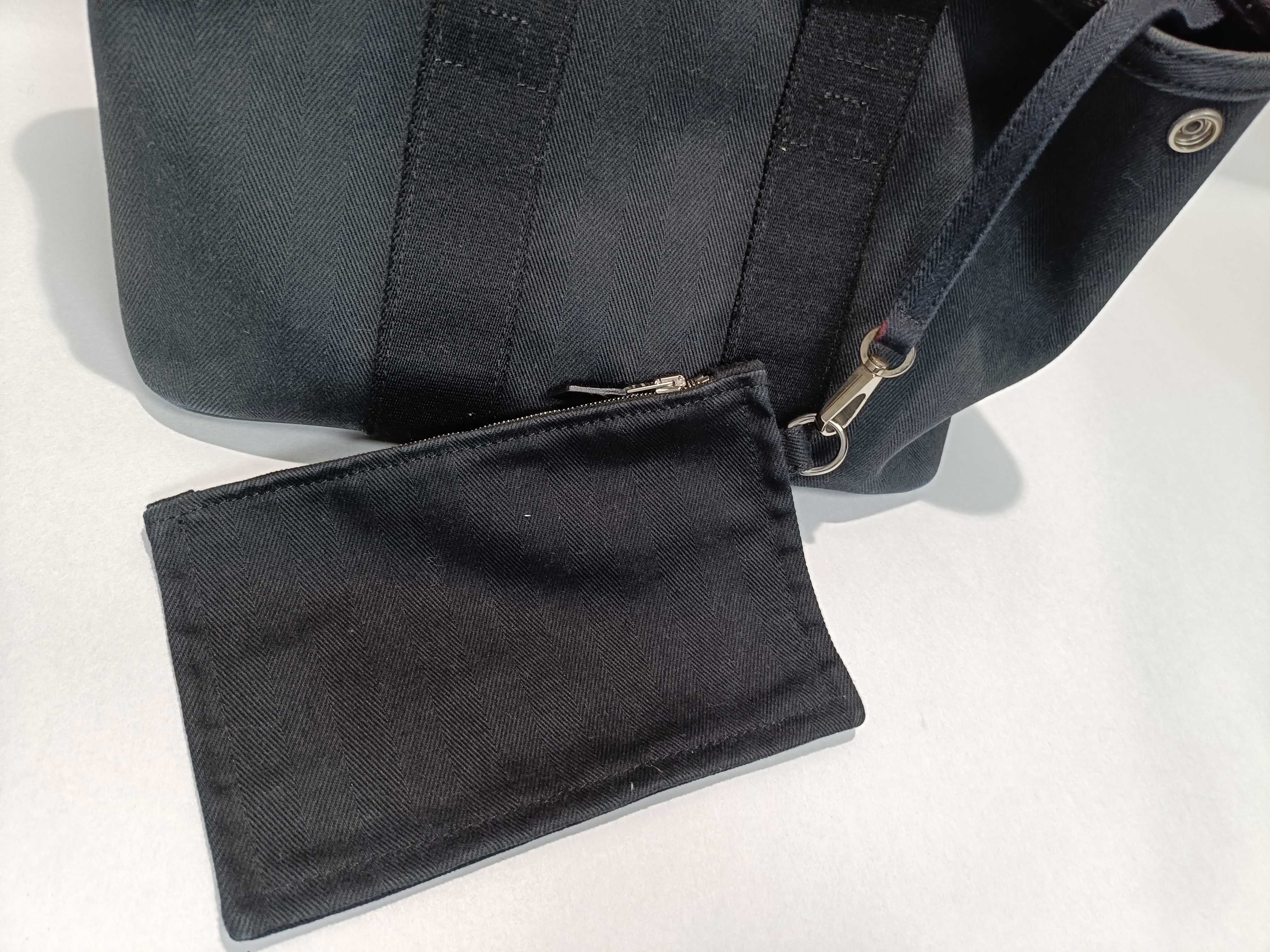 Valparaiso PM Toile H Leather Handbag — view 13