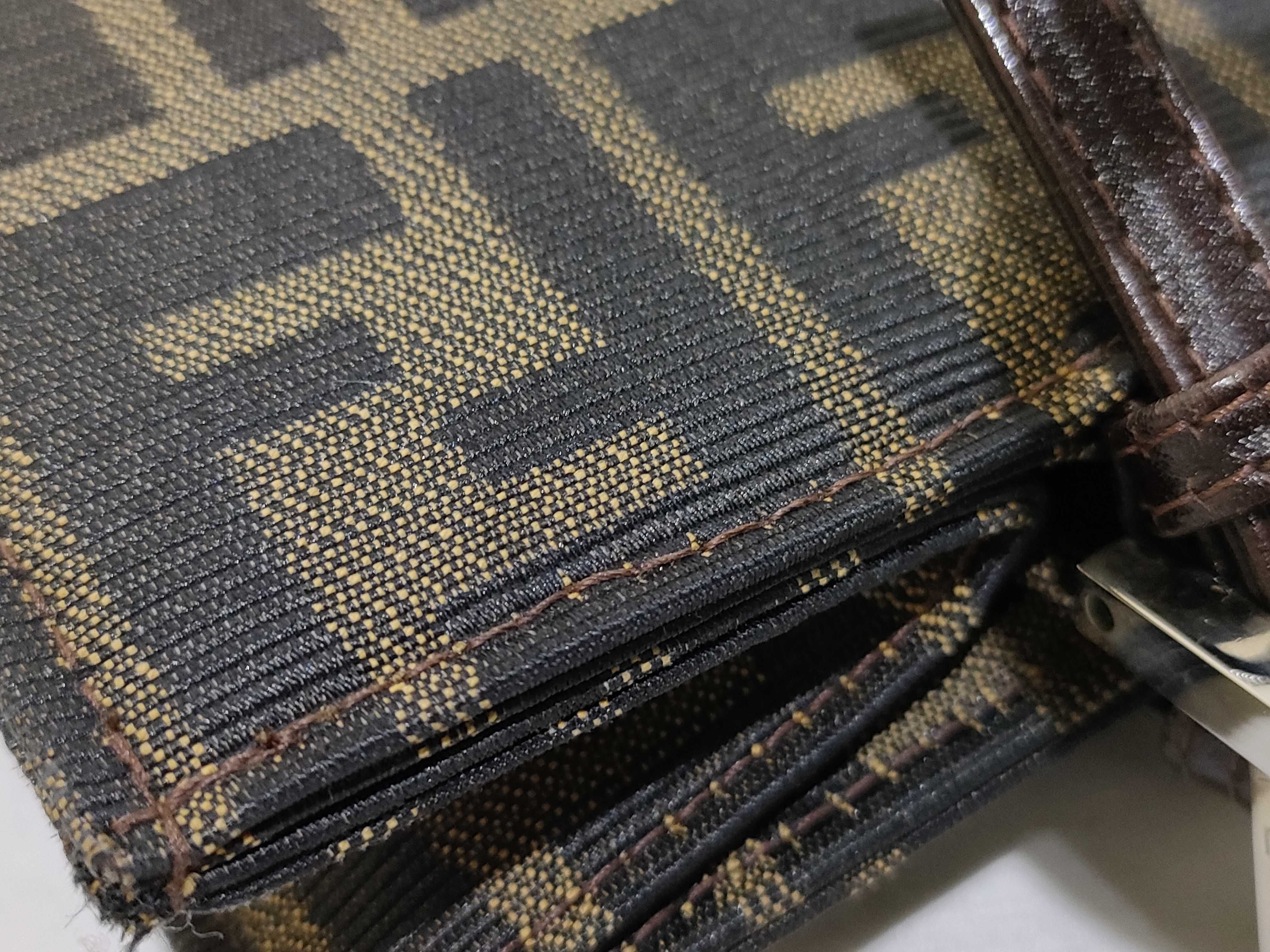 Zucca pattern shoulder bag, Mamma Bucket style, brown shoulder bag. — view 14