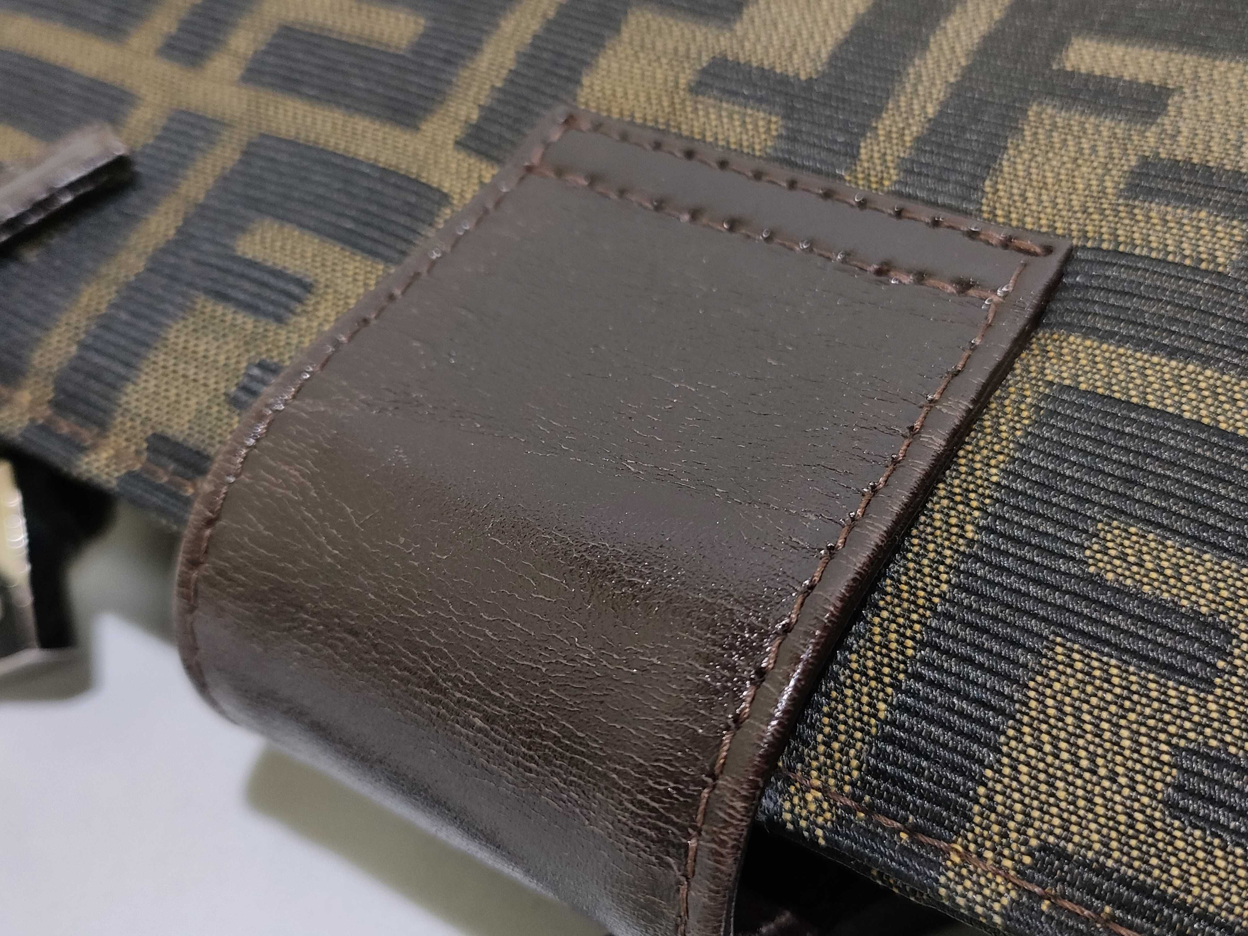 Zucca pattern shoulder bag, Mamma Bucket style, brown shoulder bag. — view 15