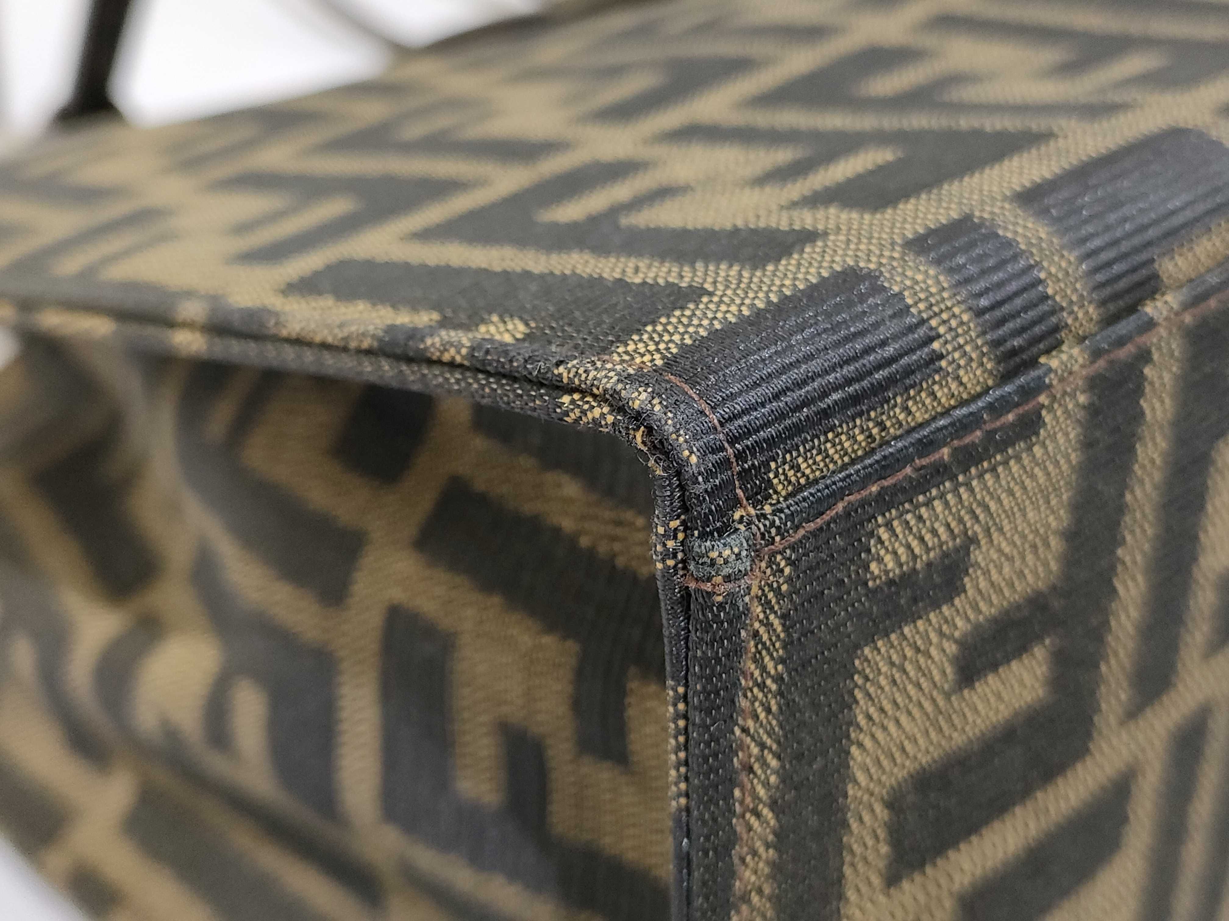 Zucca pattern shoulder bag, Mamma Bucket style, brown shoulder bag. — view 6