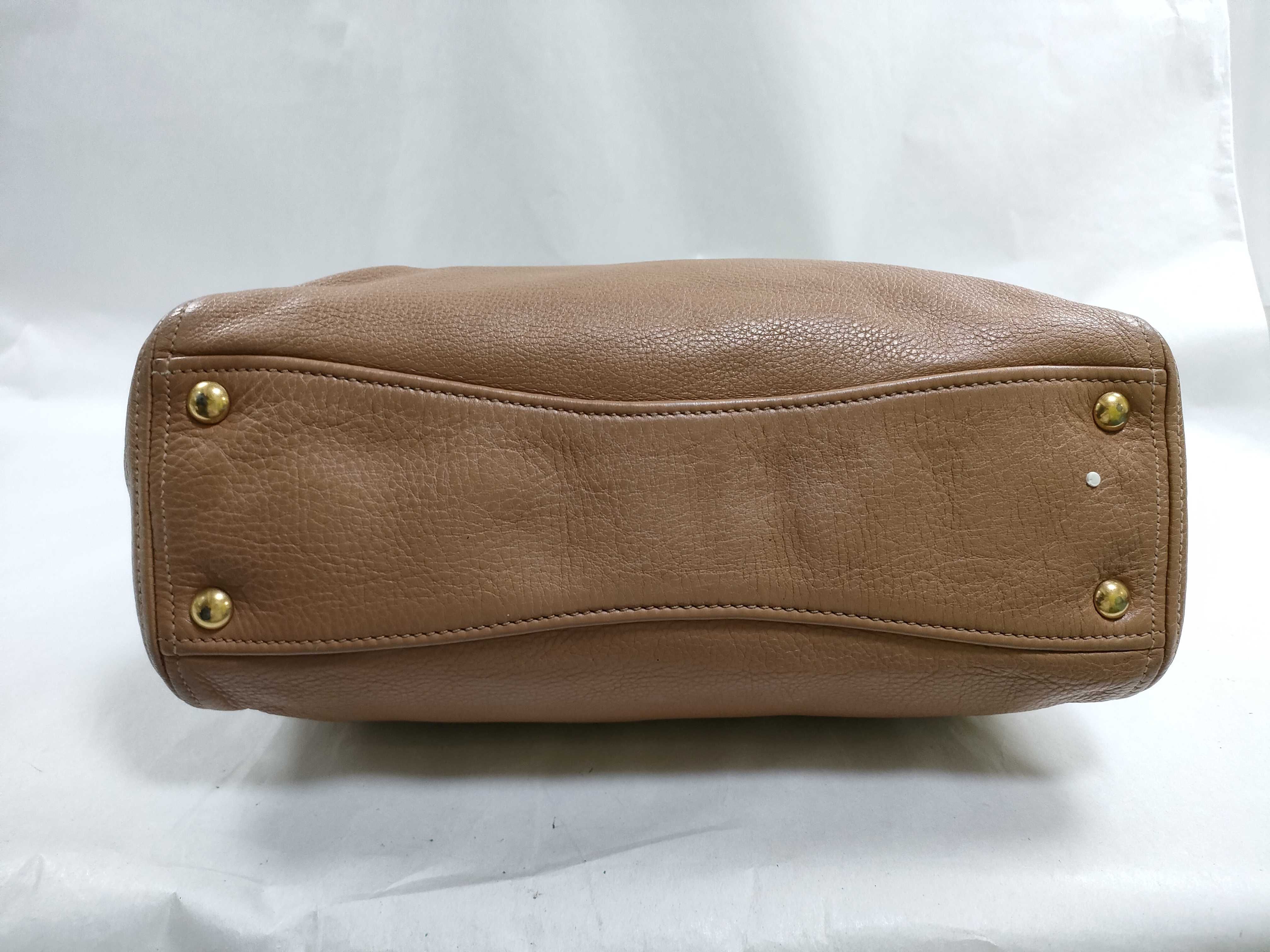 Vitello Daino Calfskin Tote Shoulder Bag — view 7