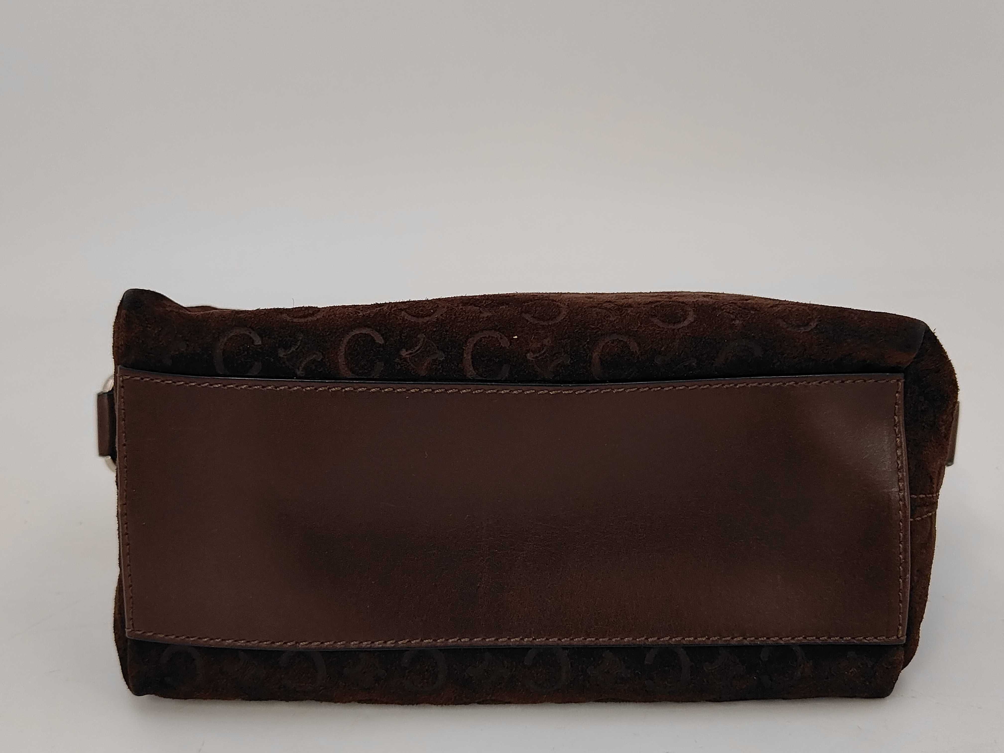 Accessory Pouch One-Shoulder Bag Accessory Pouch Suede Leather C Sulky Macadam Triomphe Shoulder Bag — view 4