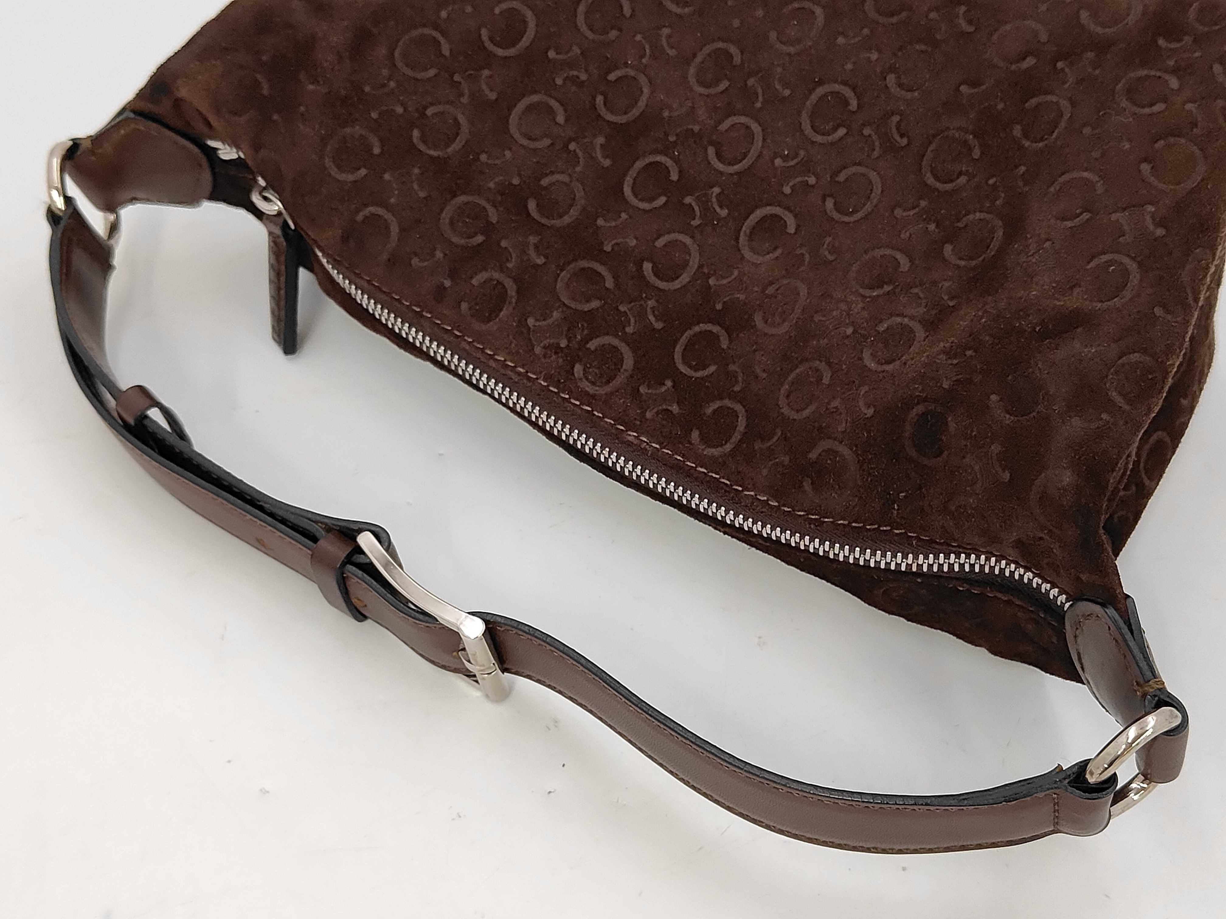 Accessory Pouch One-Shoulder Bag Accessory Pouch Suede Leather C Sulky Macadam Triomphe Shoulder Bag — view 5