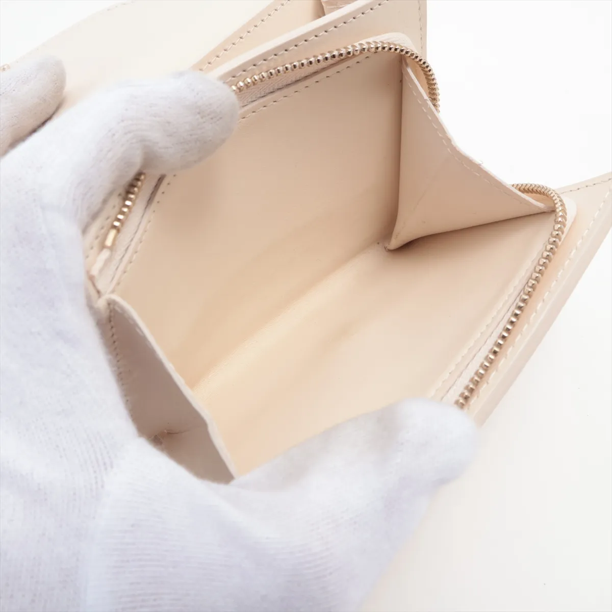 Mahina Portefeuille Iris - Ivory Compact Wallet (RFID detected) — view 5