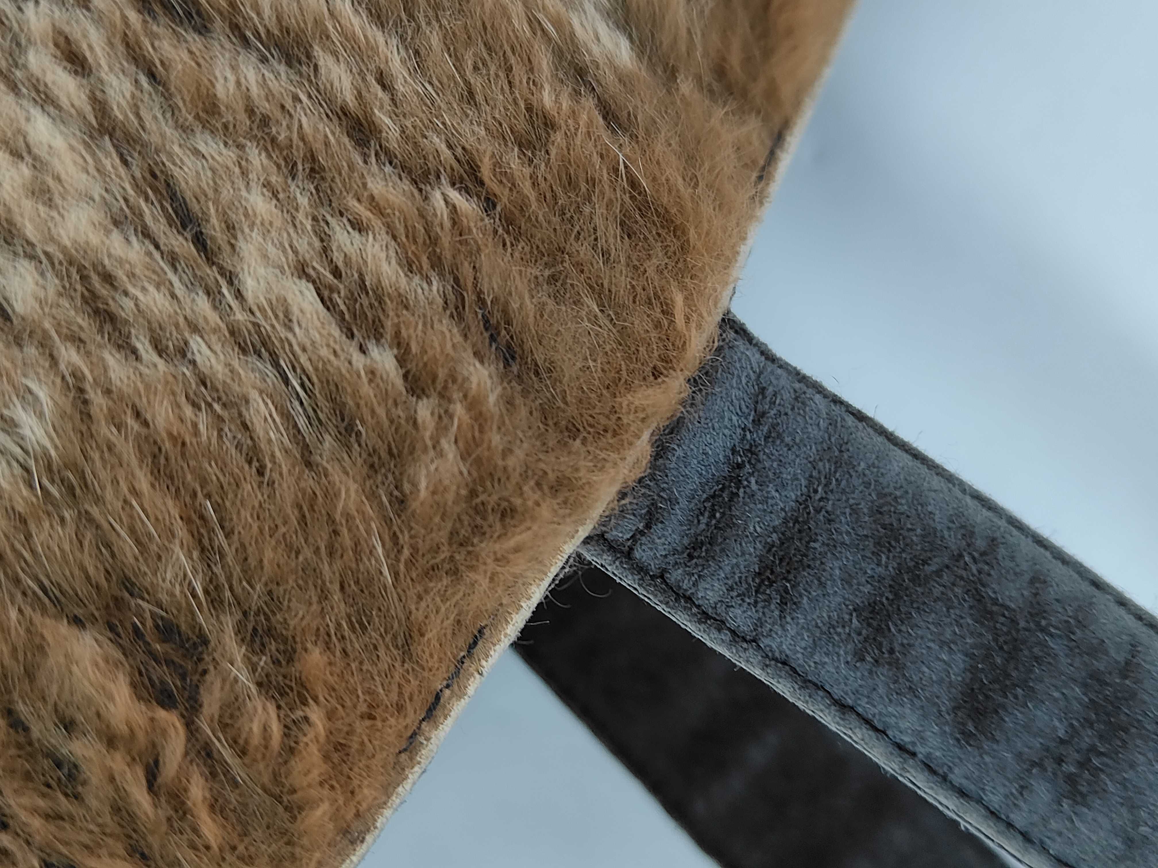 5965177 Handbag, Fur and Suede, Coco Mark, Brown, with Pouch — view 7