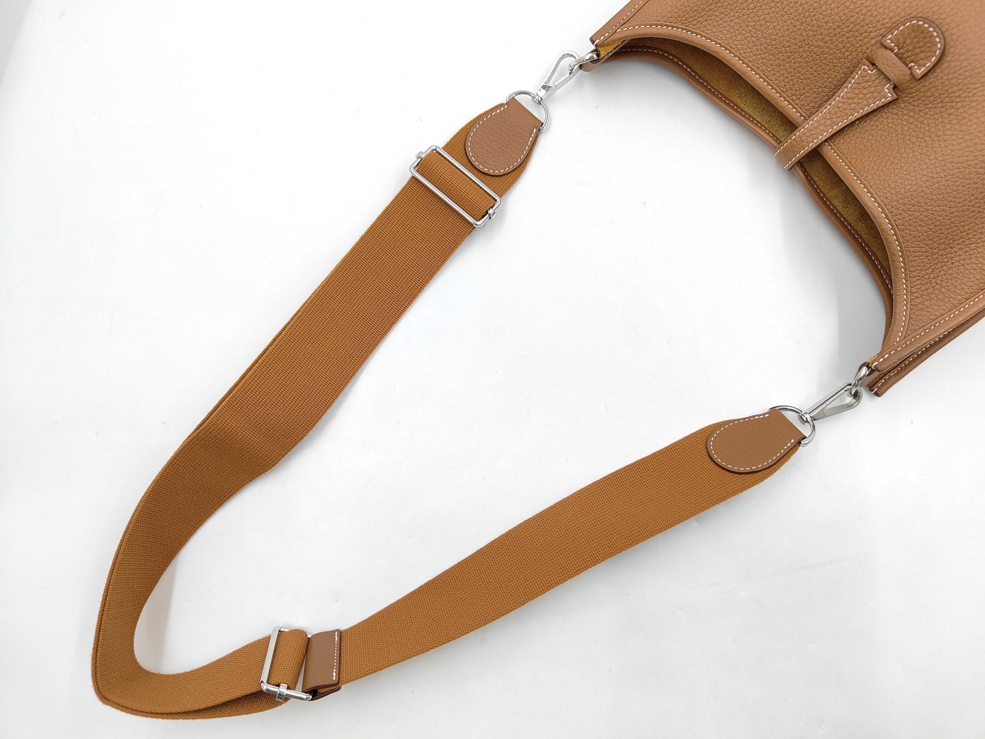Evelyne 3PM Taurillon leather, gold, silver hardware, K stamp, shoulder bag — view 5