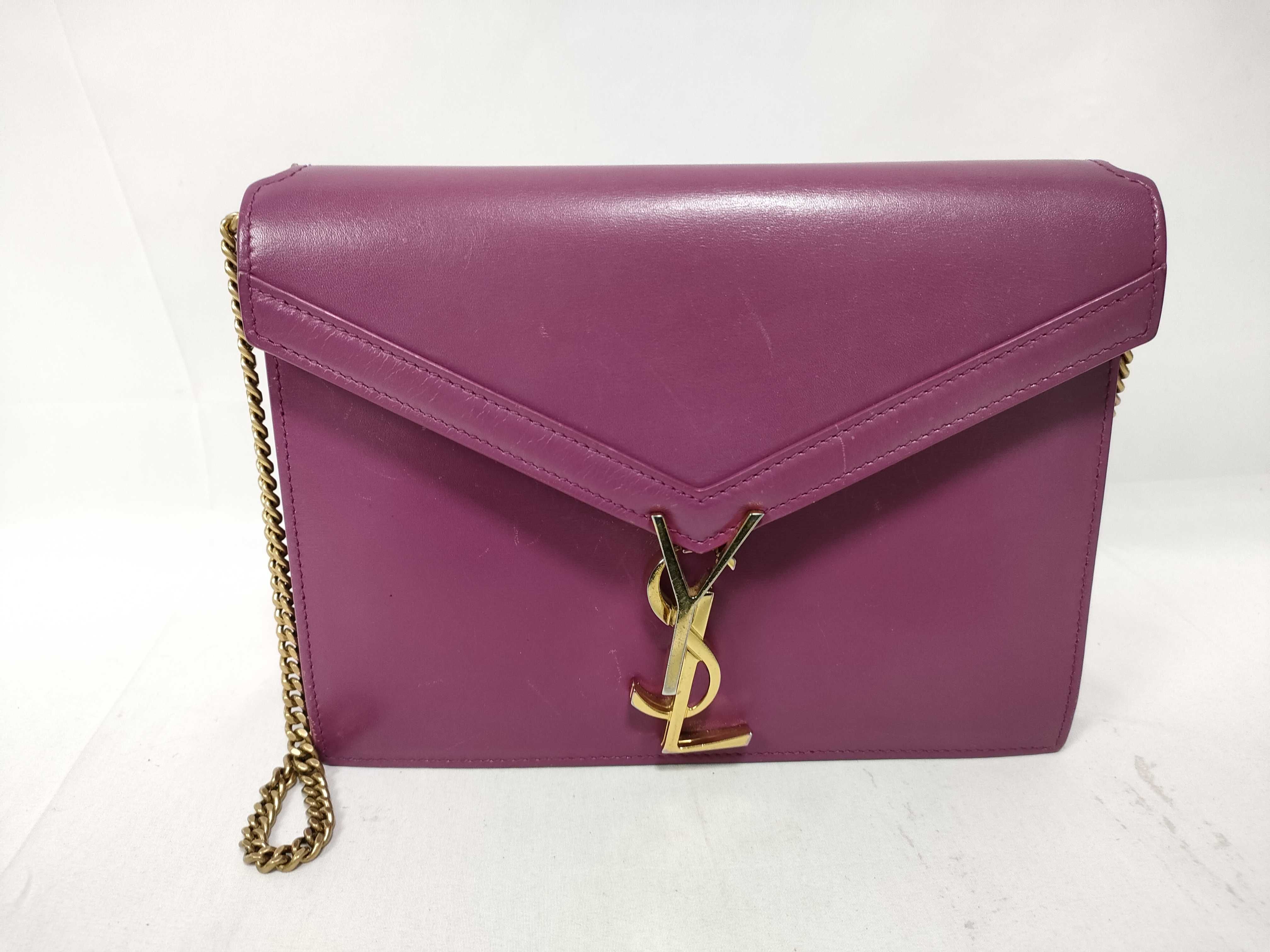 Cassandra Leather Chain Shoulder Bag