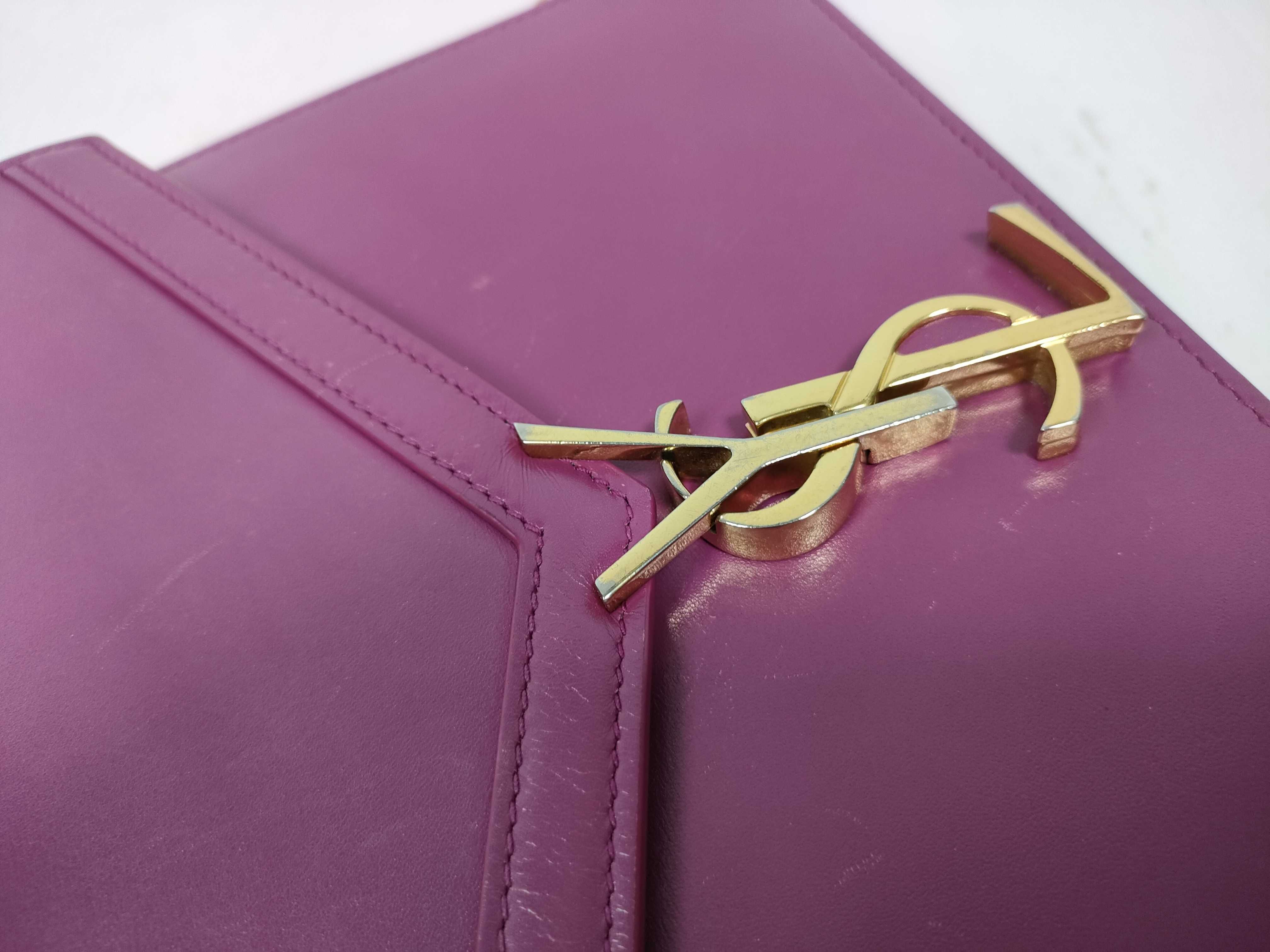 Cassandra Leather Chain Shoulder Bag — view 10