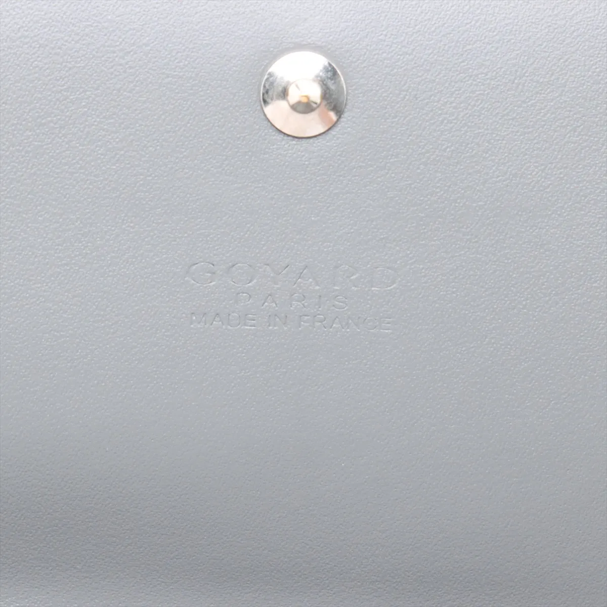 Varenne PVC x Leather Chain Wallet Gray — view 11