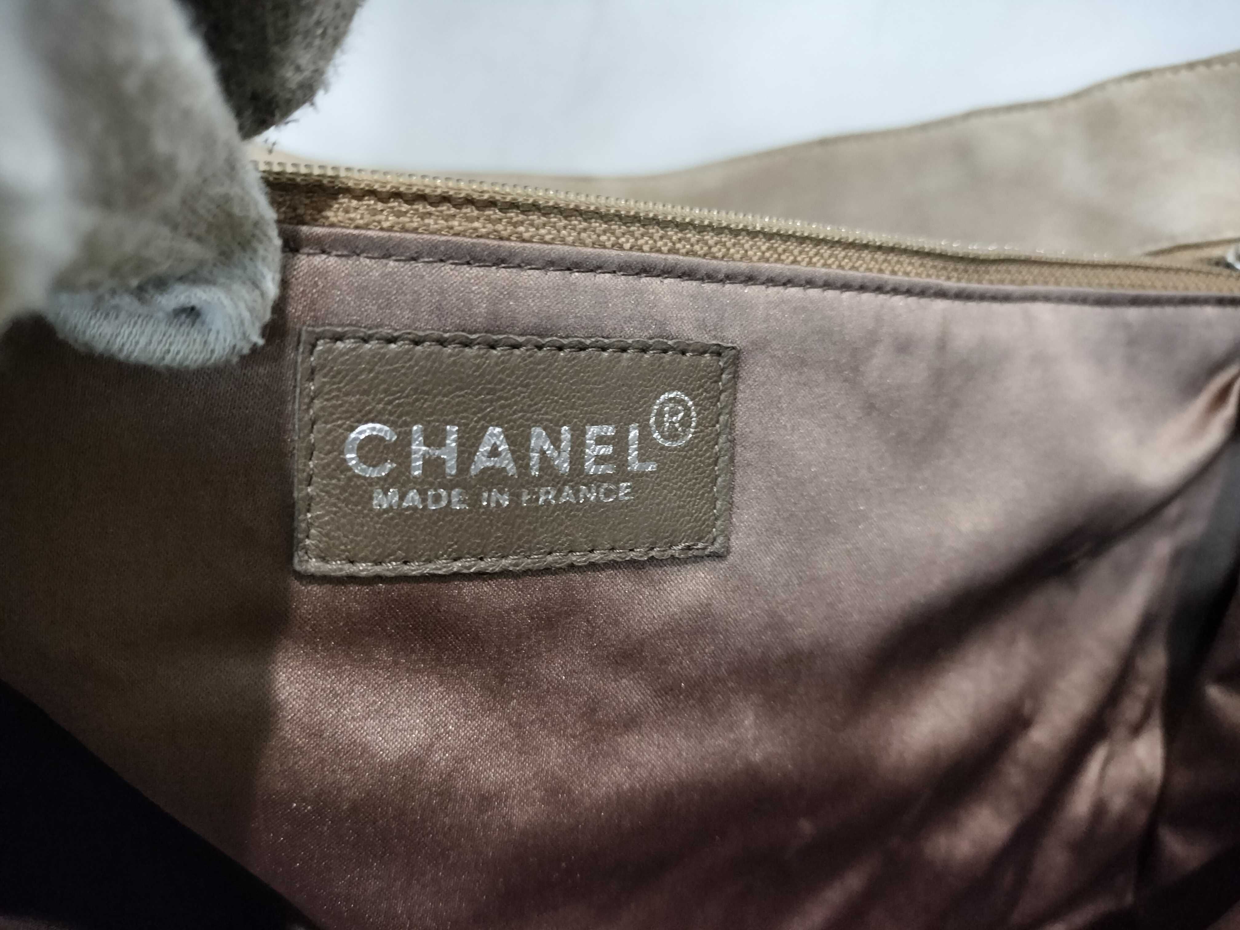 Chocolate Bar Suede Patchwork Tote Bag — view 12