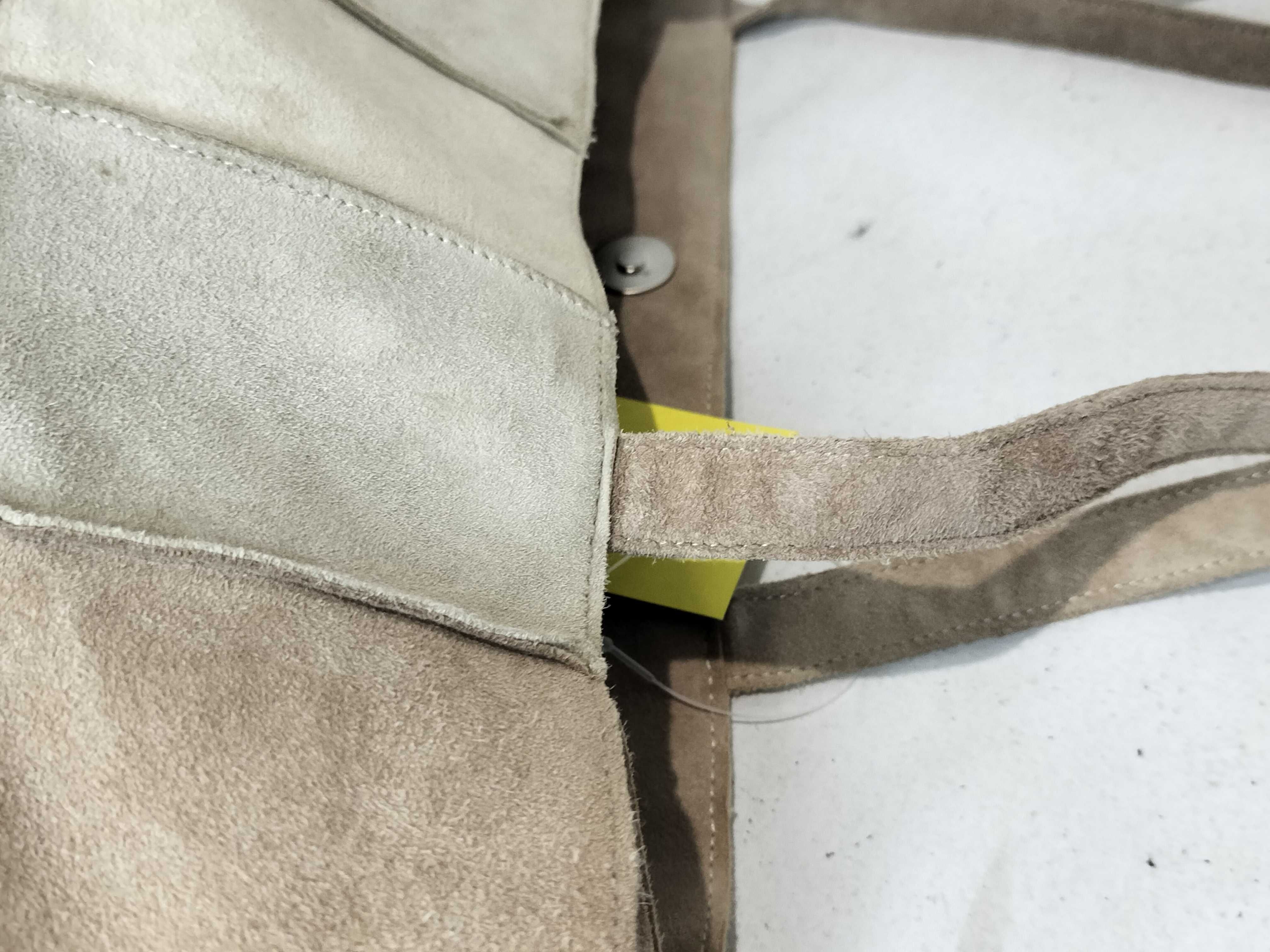 Chocolate Bar Suede Patchwork Tote Bag — view 6