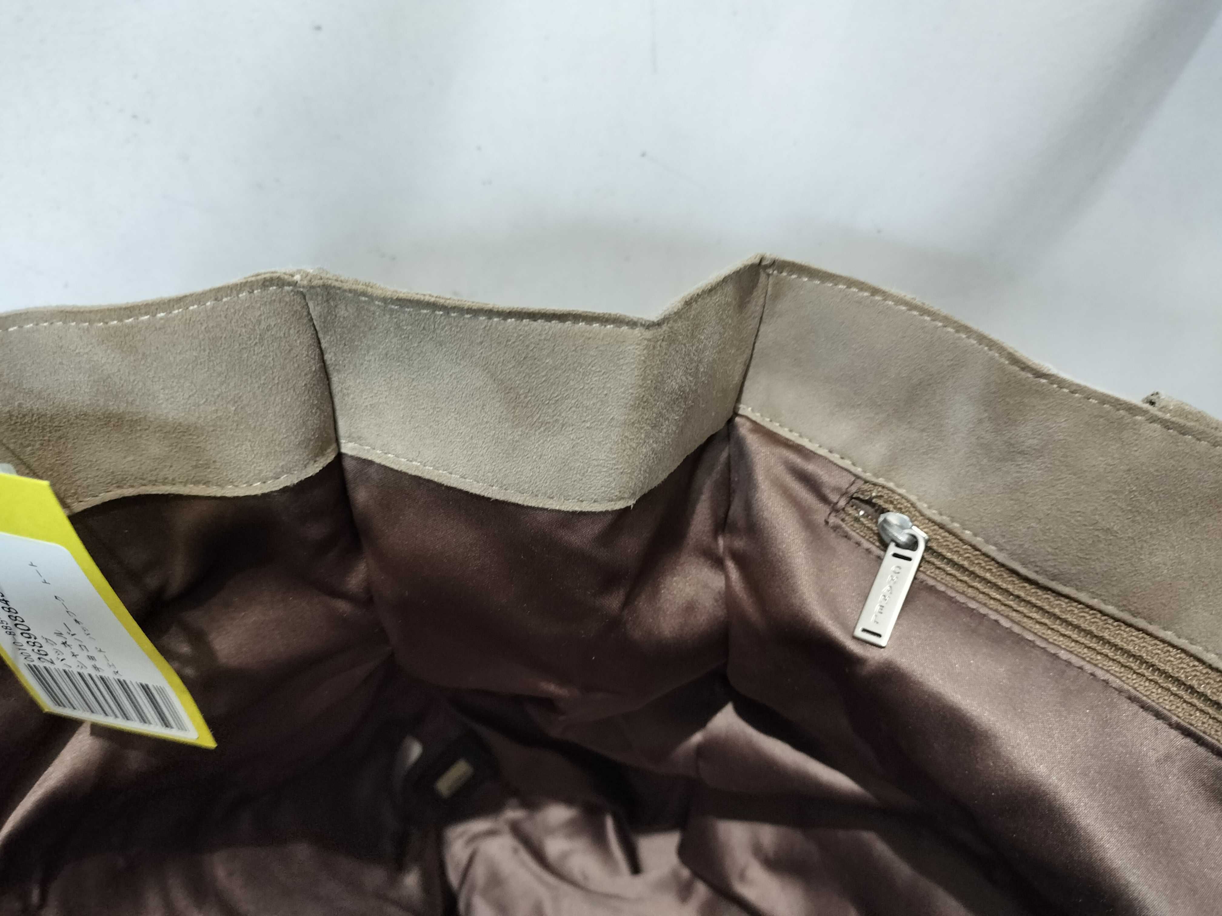 Chocolate Bar Suede Patchwork Tote Bag — view 10