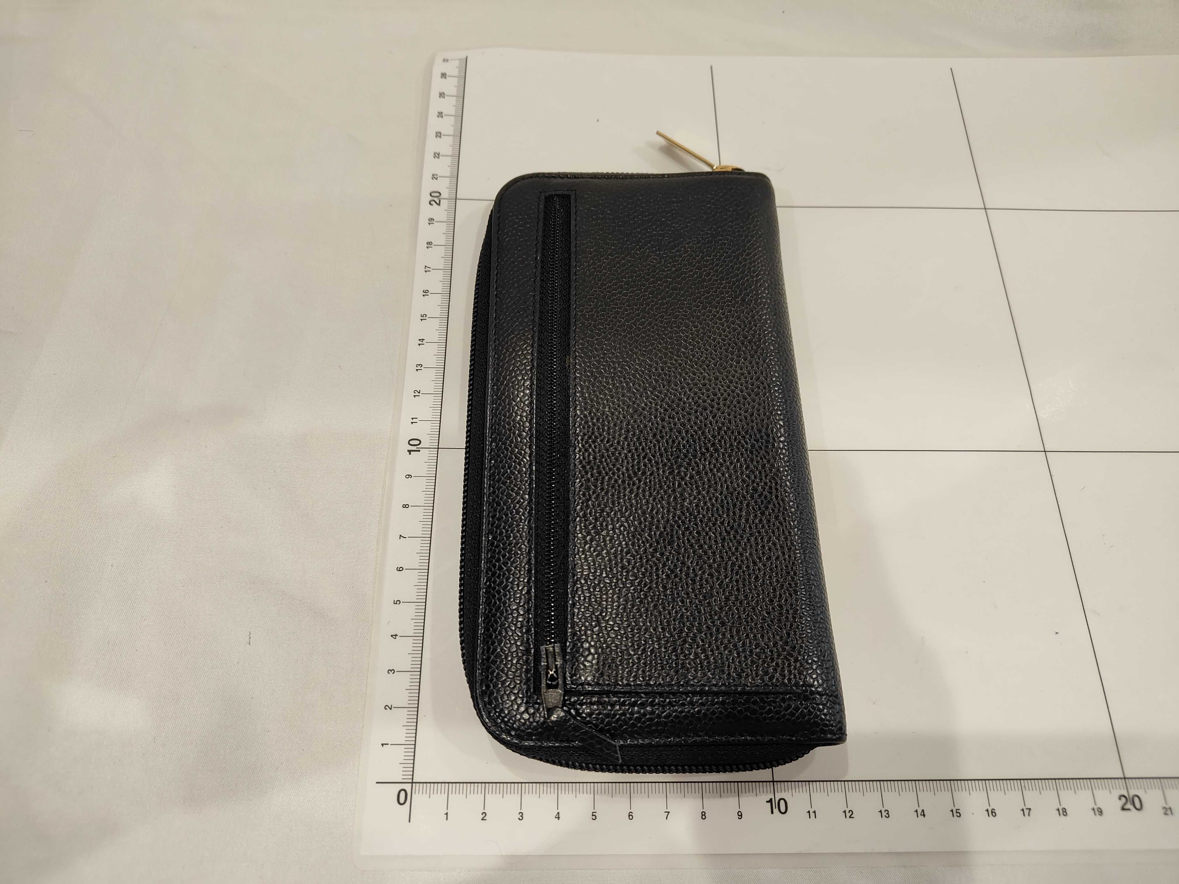 Caviar Skin Large Coco Long Wallet Billfold Wallet — view 2