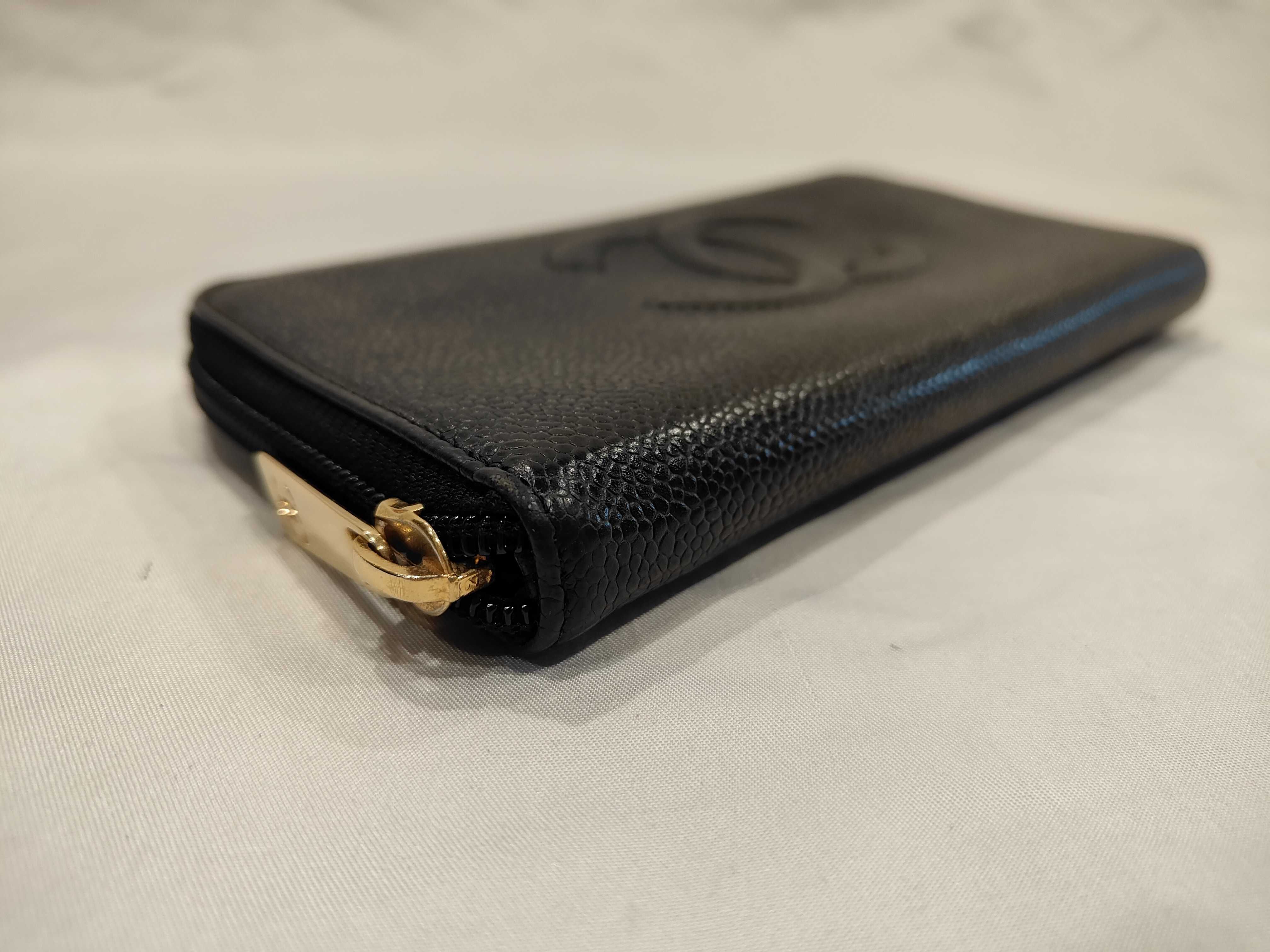 Caviar Skin Large Coco Long Wallet Billfold Wallet — view 4