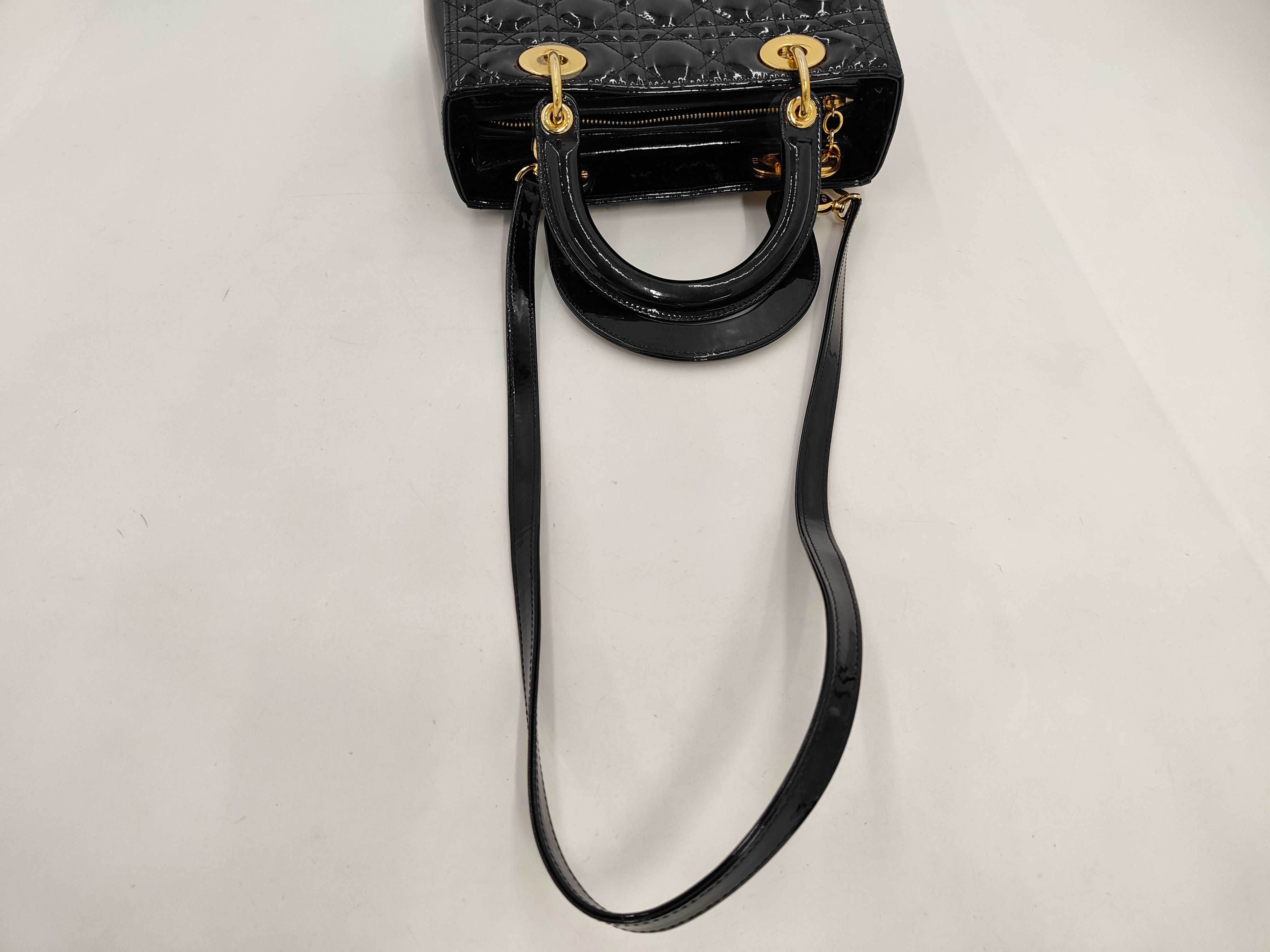 Lady Dior Canage Enamel 2-Way Shoulder/Handbag — view 5