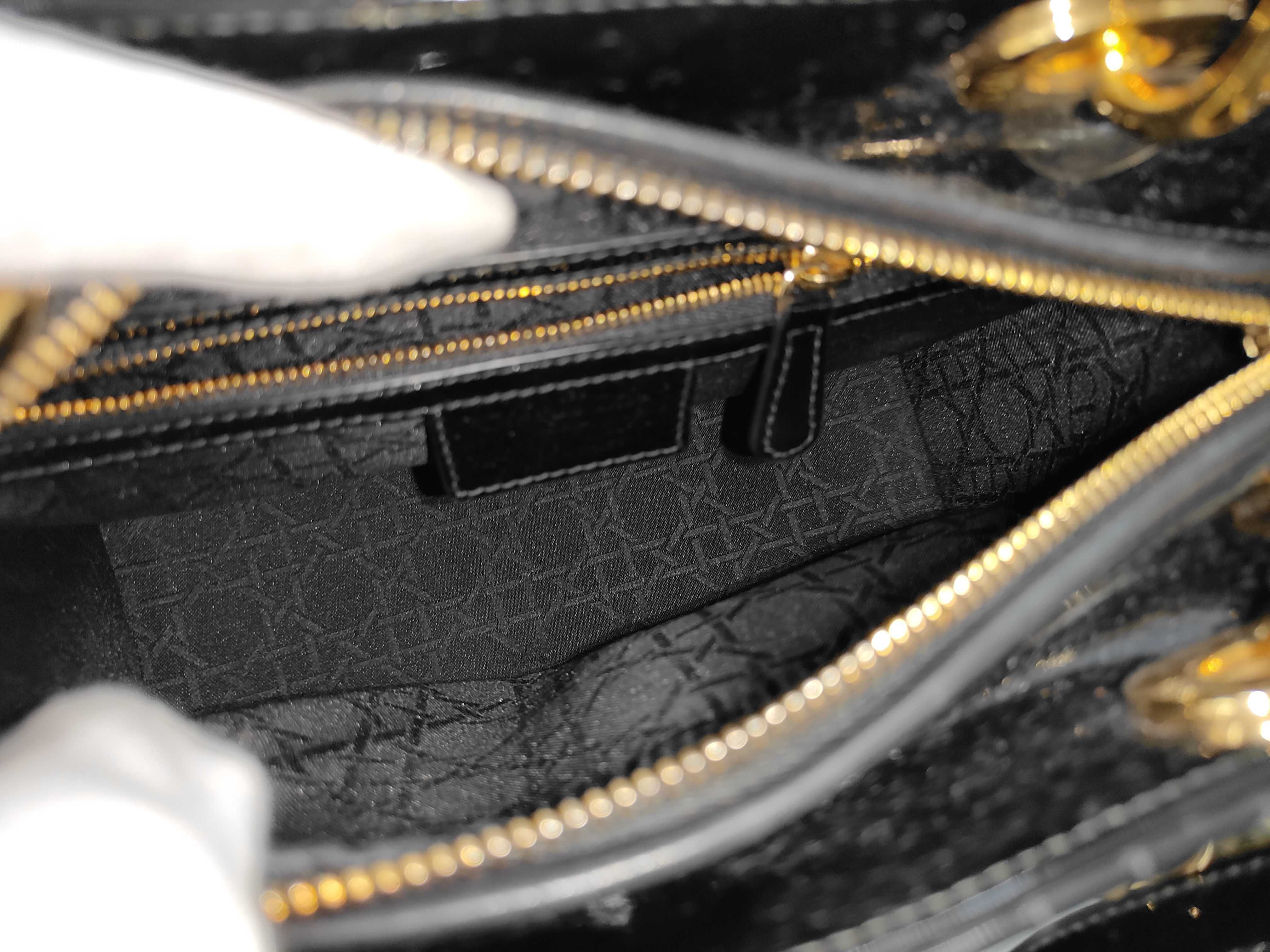 Lady Dior Canage Enamel 2-Way Shoulder/Handbag — view 8