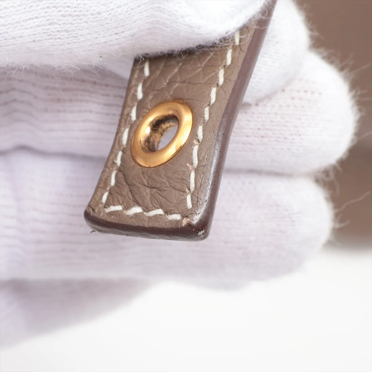 Picotin Lock 18 PM Taurillon Clemence Etoupe Gold hardware Z:2021 — view 10