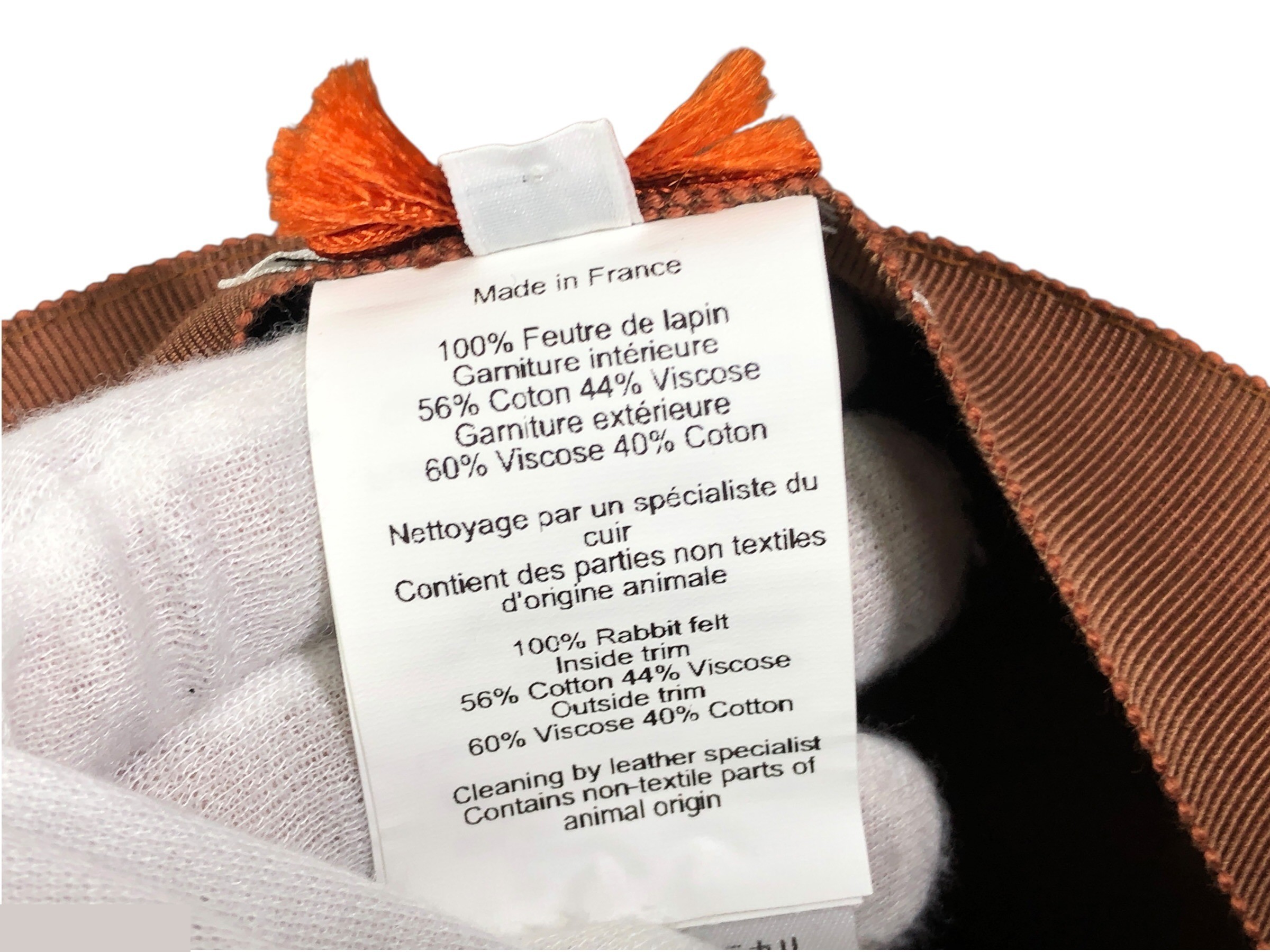 Unused, with tags attached. Hermes Pop Ash hat. — view 11