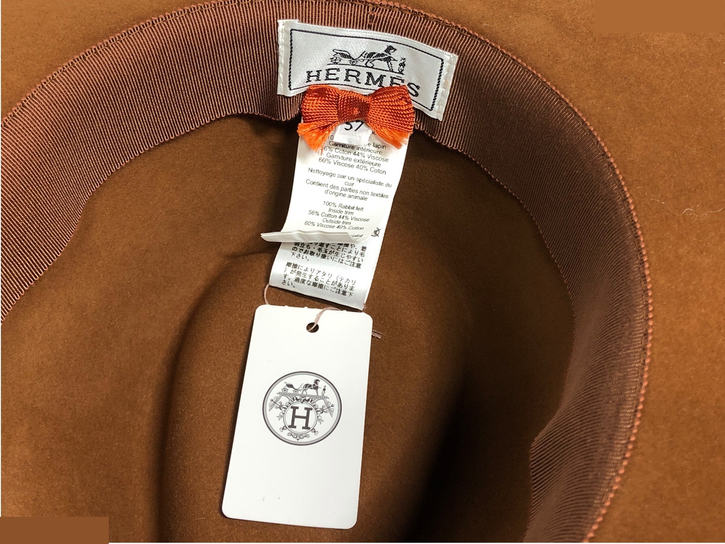 Unused, with tags attached. Hermes Pop Ash hat. — view 8