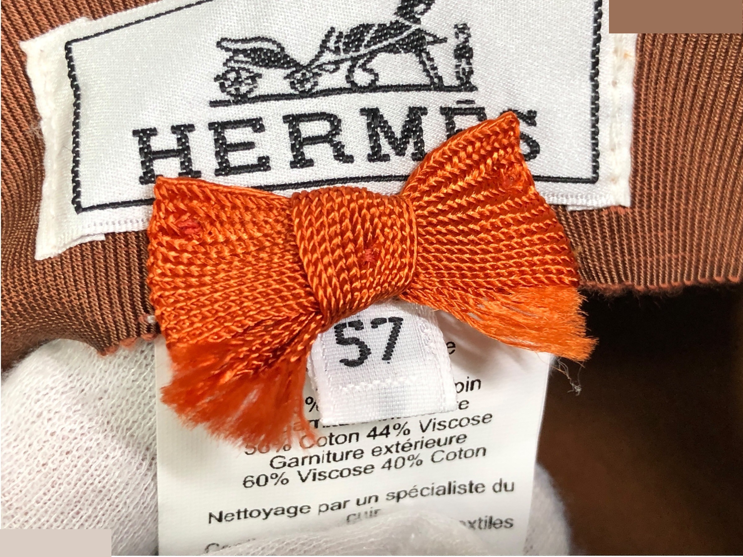 Unused, with tags attached. Hermes Pop Ash hat. — view 9