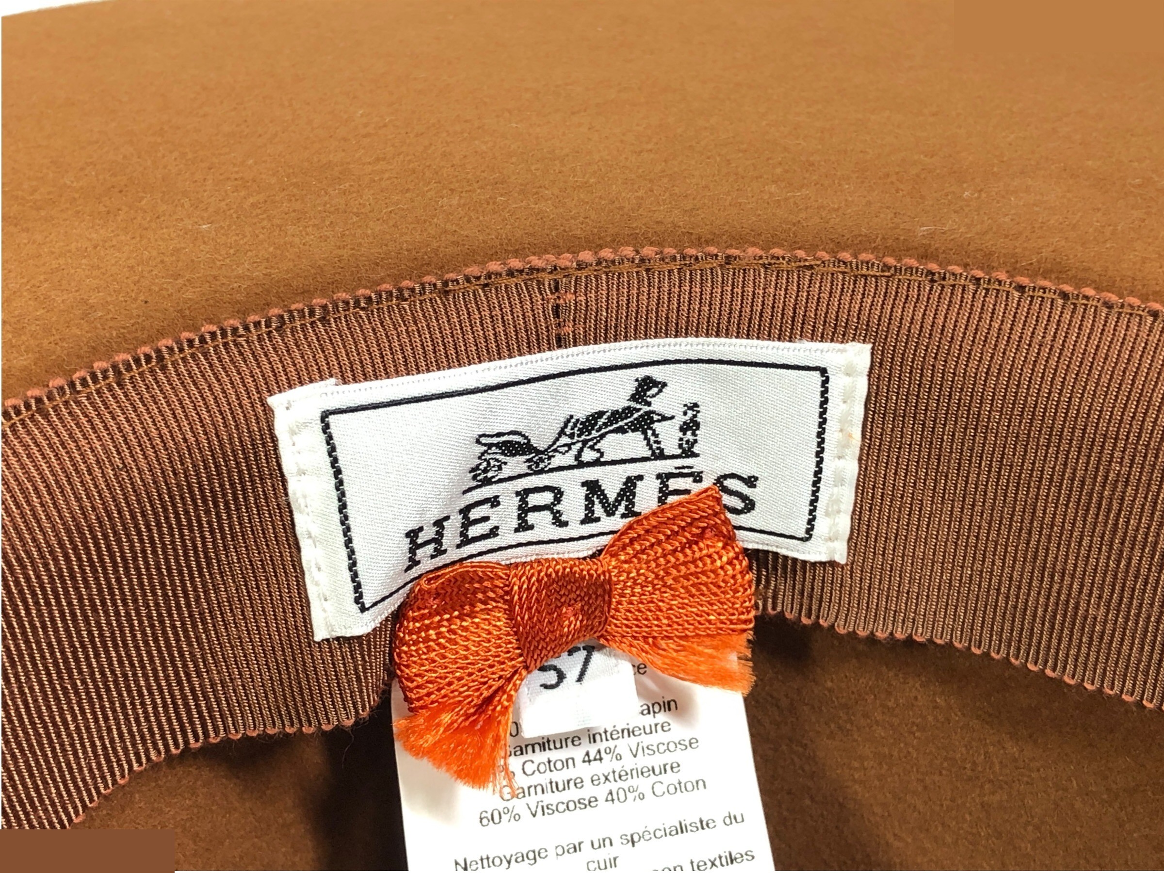 Unused, with tags attached. Hermes Pop Ash hat. — view 10