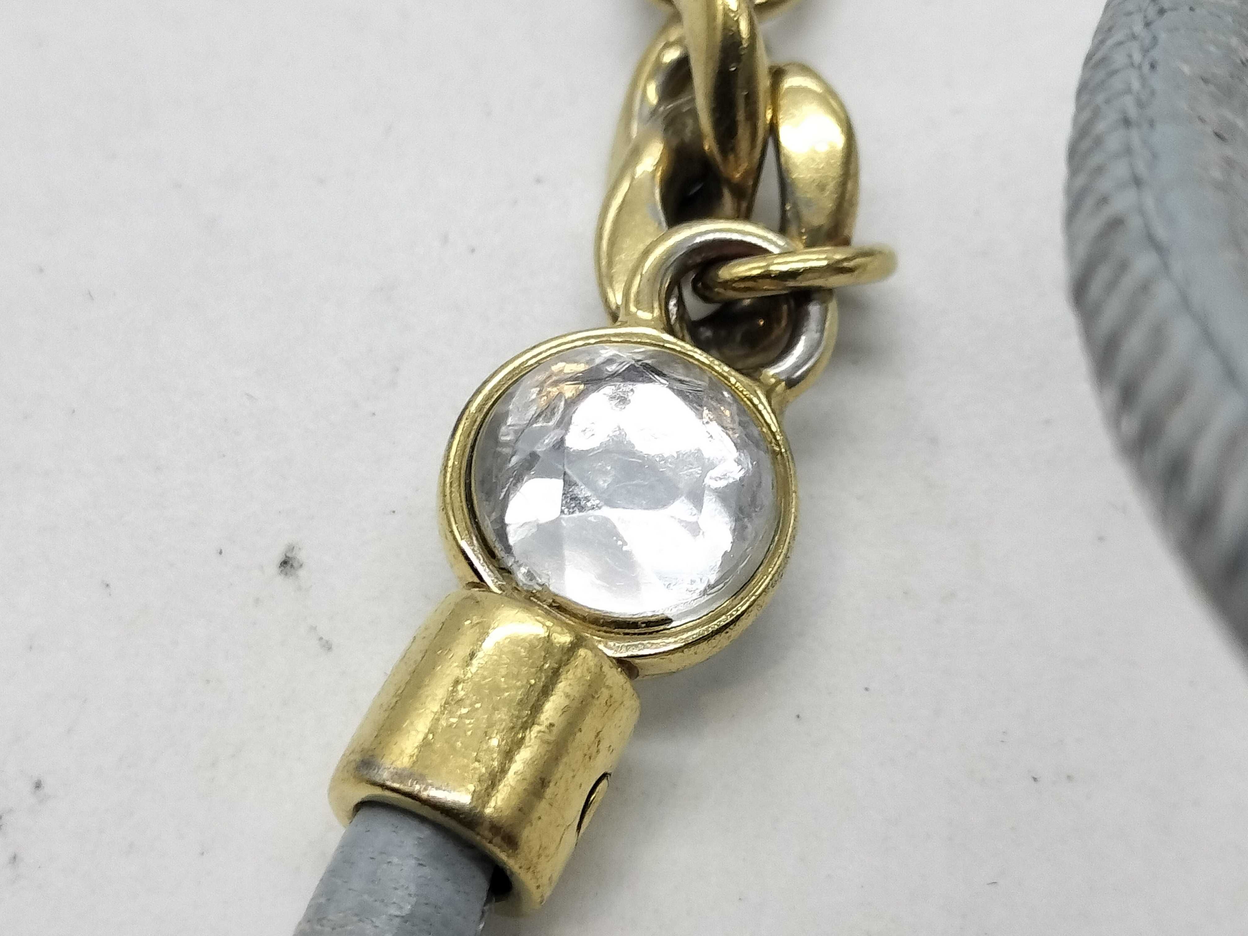 logo x jewel necklace — view 2