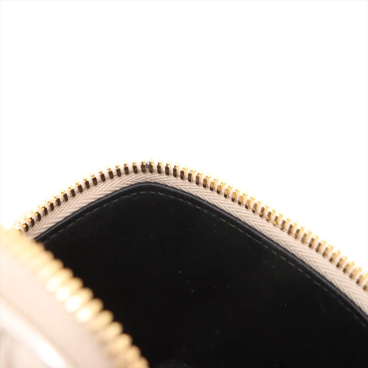 Matelassé Micro Bag Leather Shoulder Bag Gold 5NR018 with Mirror — view 9