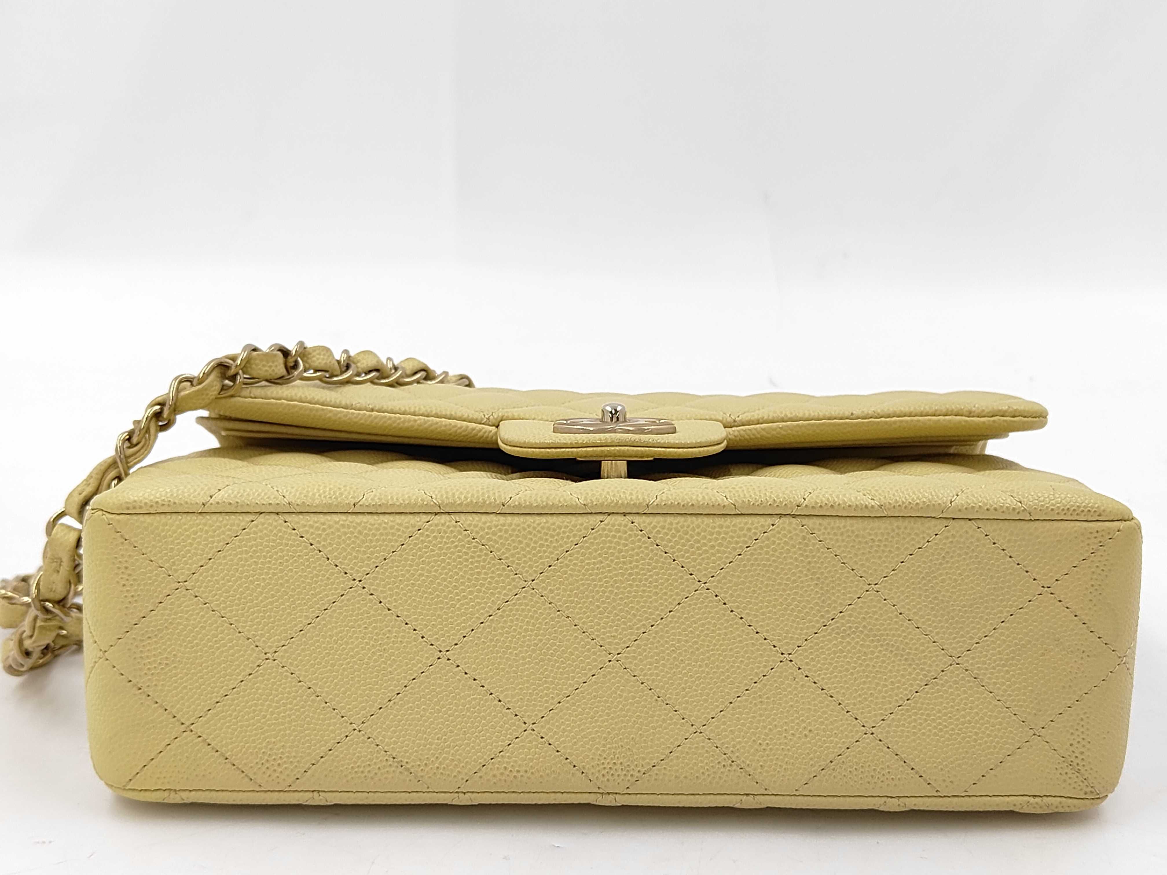 2245 Chain Shoulder Bag, Yellow with Gold Hardware — view 4